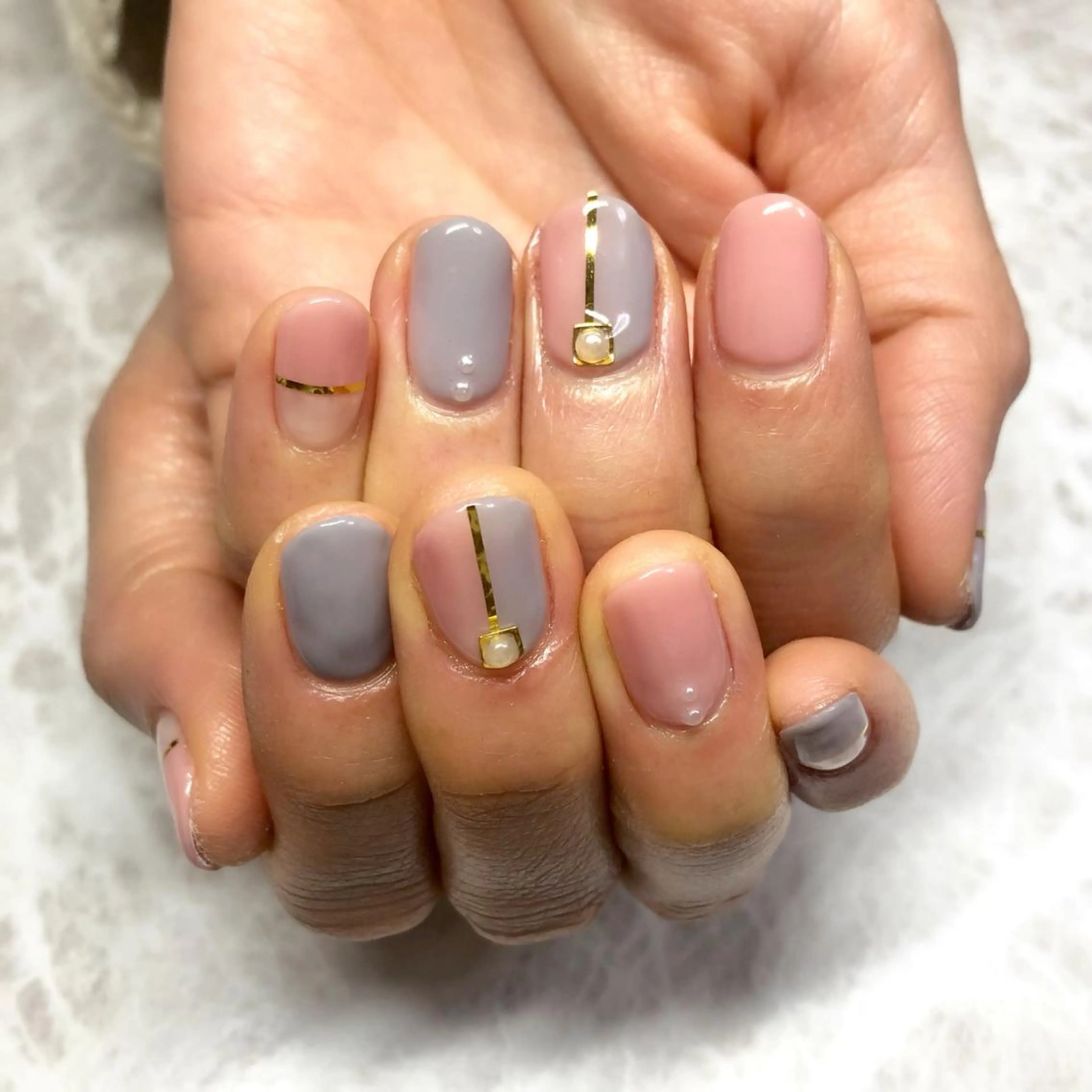 ネイル ゴールド シンプルネイル luana nailのネイルデザイン