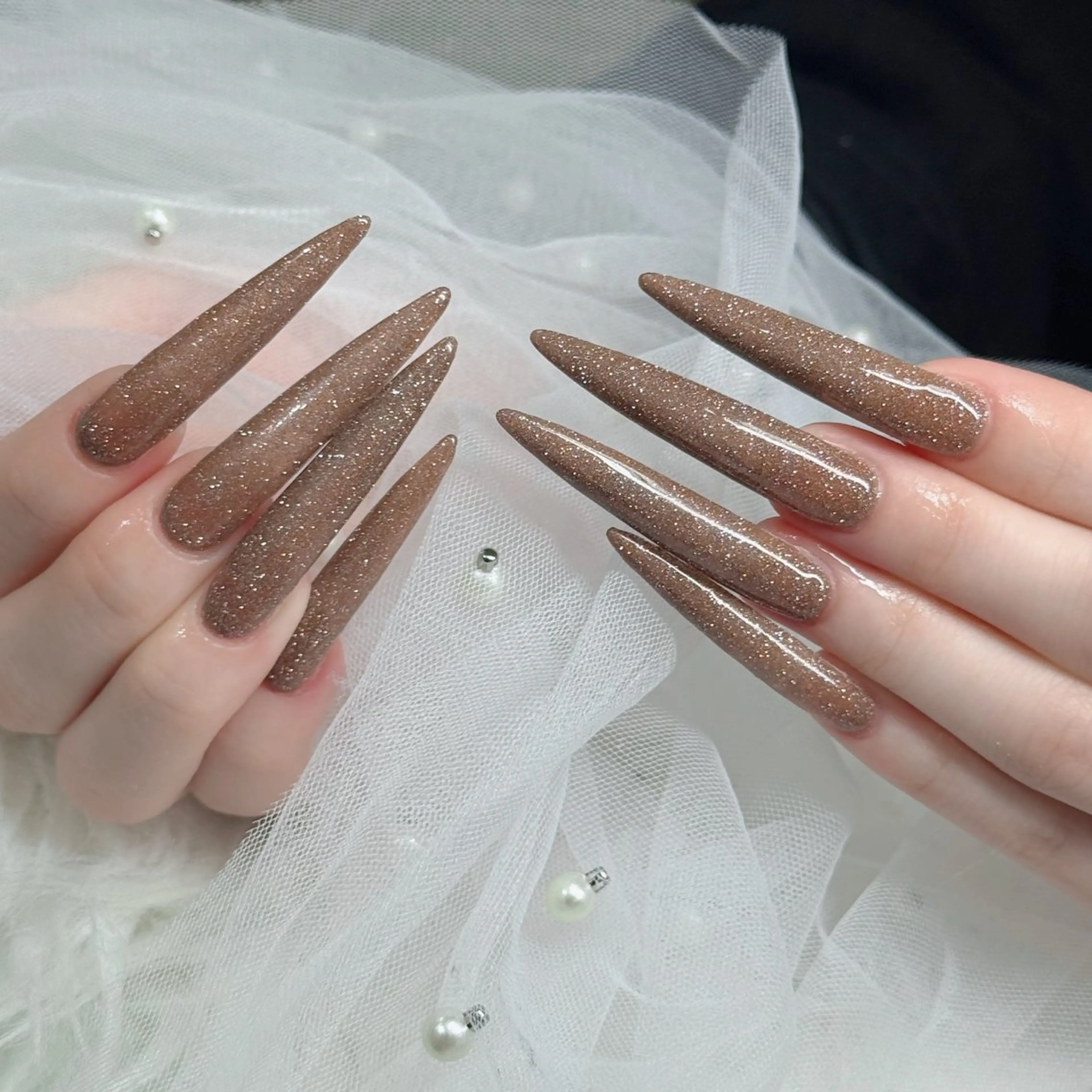 ネイル べっ甲ネイル チークネイル フラッシュネイル フラワーネイル フットネイル ハンドネイル Hani Nail Salonのネイルデザイン