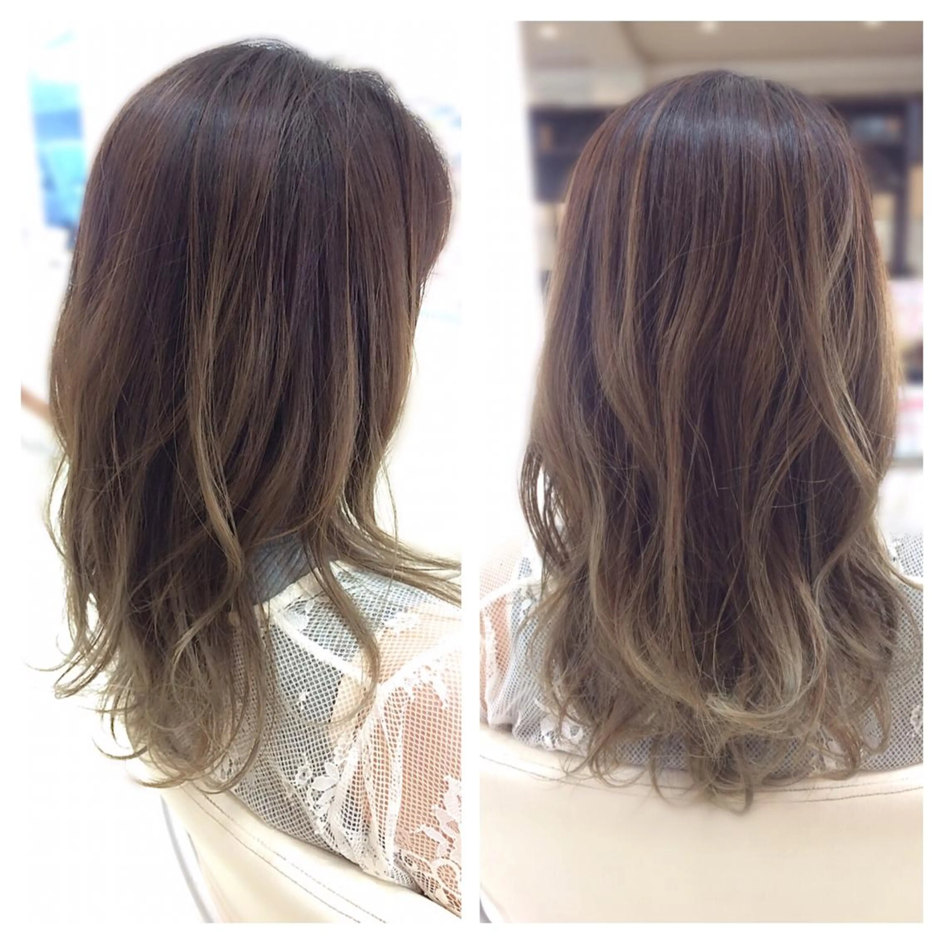 セミロング レイヤーカット カット ヘアカラー トリートメント Hair VERDEのヘアスタイル