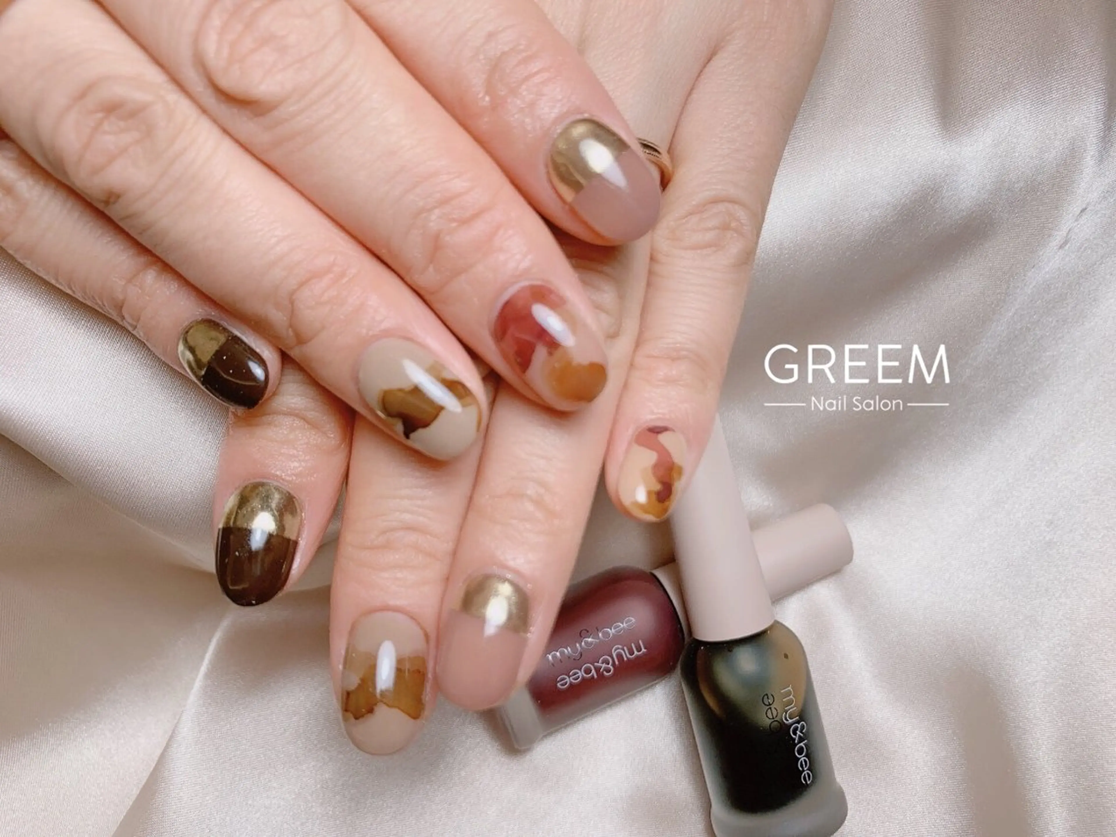 ネイル フラッシュネイル ジェルネイル マグネットネイル ニュアンスネイル ワンカラーネイル ハンドネイル GREEM グリームのネイルデザイン