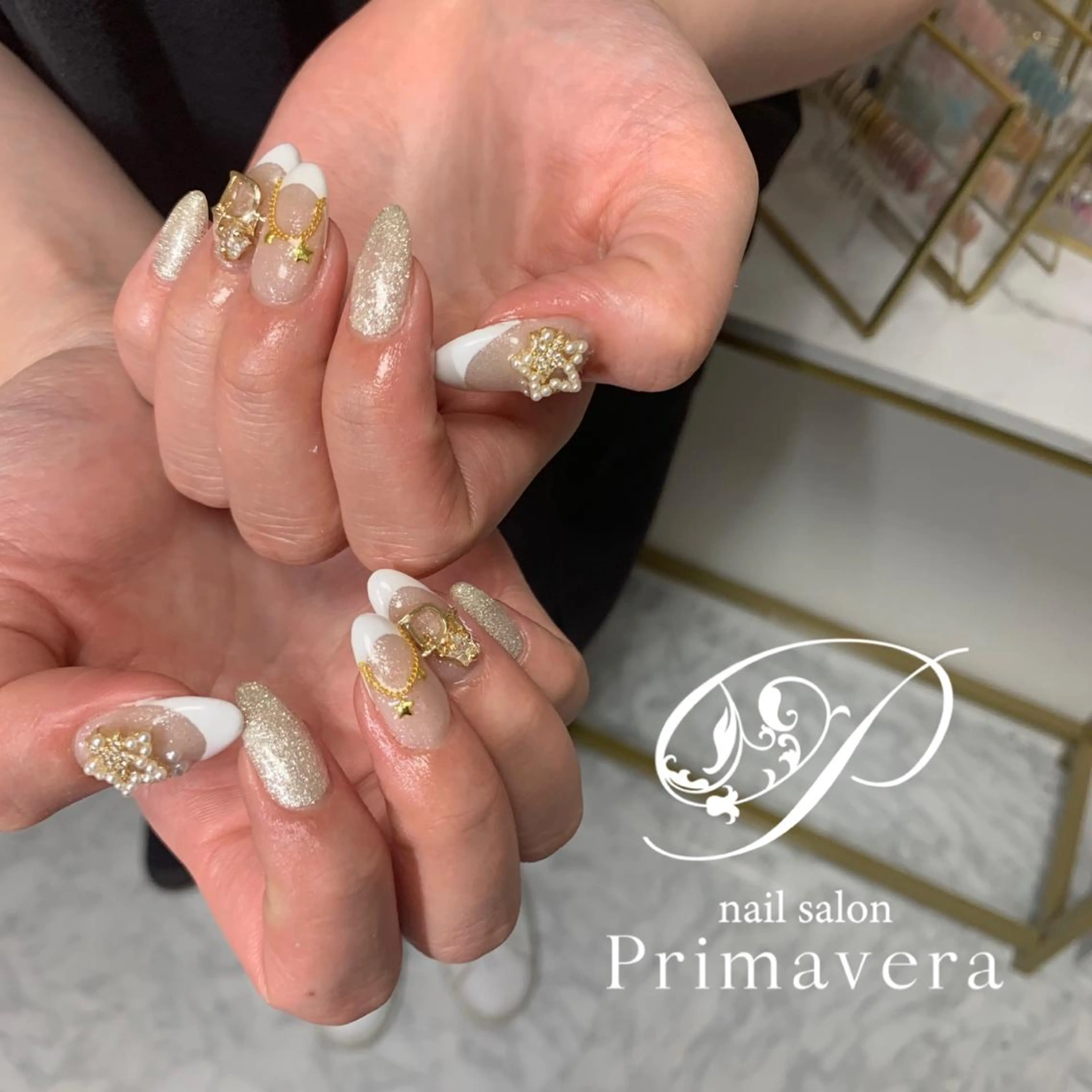 ネイル 持ち込み Primavera 新横浜🤍美フォルムのネイルデザイン