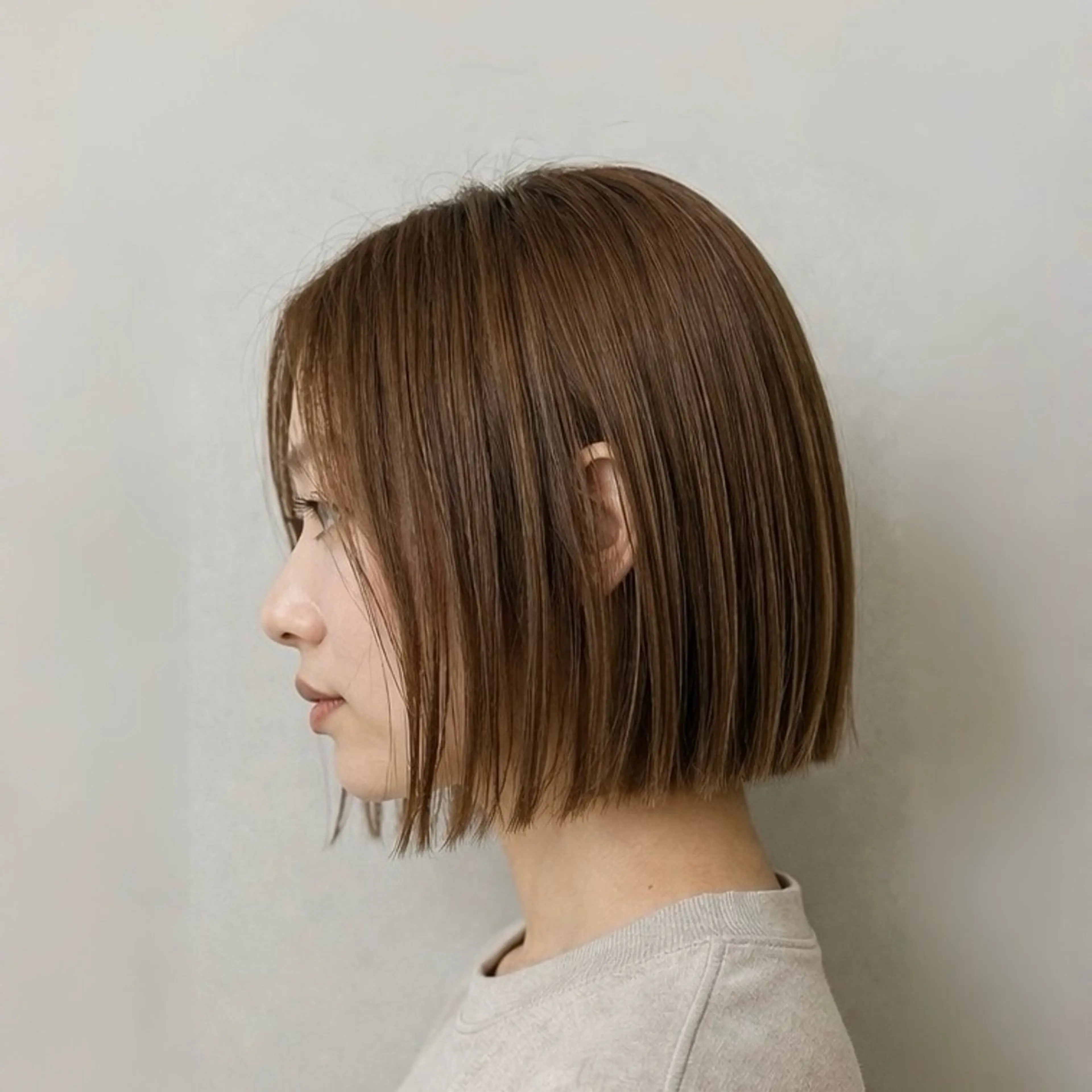 ショート 切りっぱなしボブ ボブ 小顔カット 《期間限定無料》ボブ カット✂️/表参道のヘアスタイル