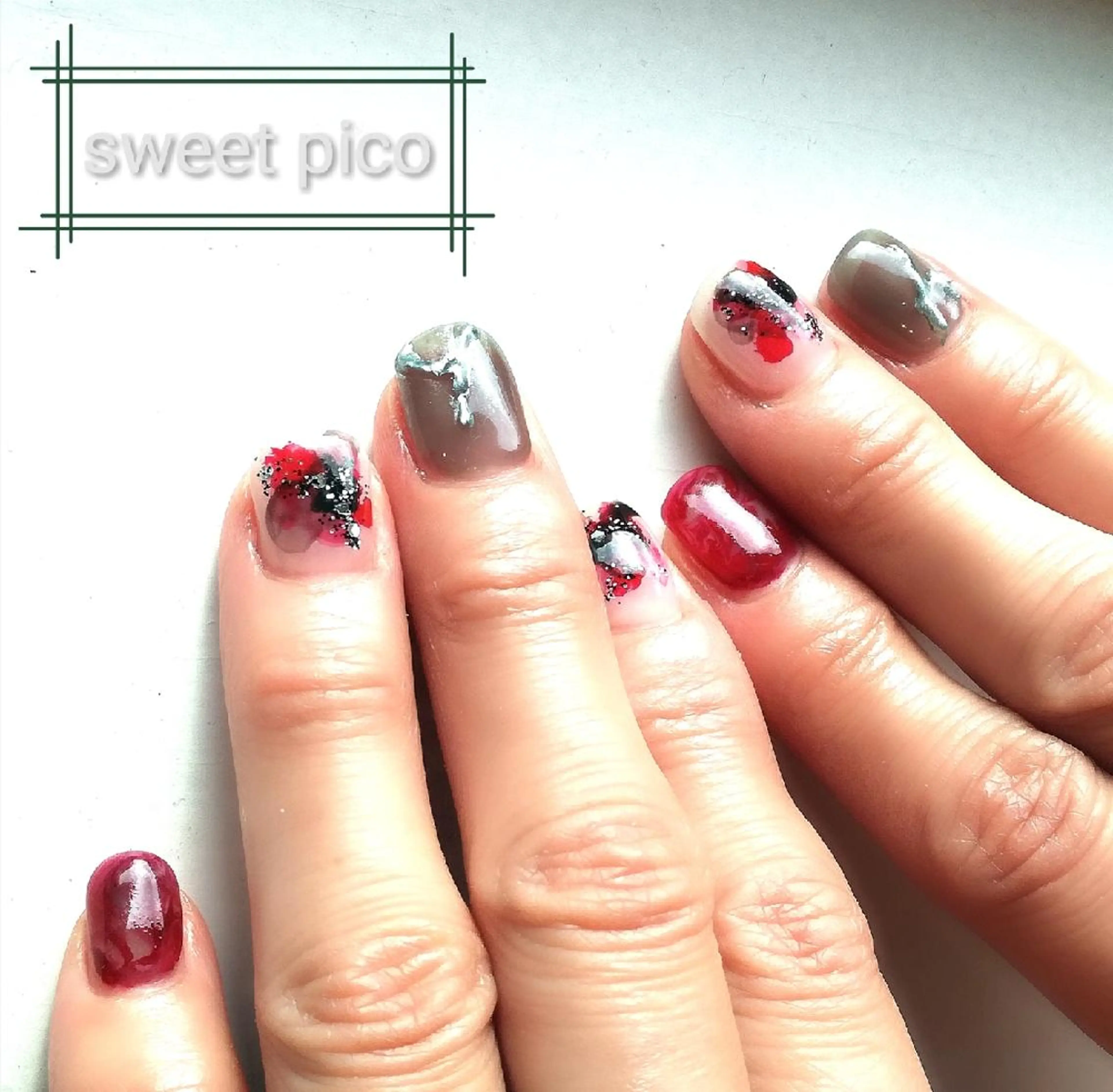 ネイル ニュアンスネイル sweet pico 住吉のネイルデザイン