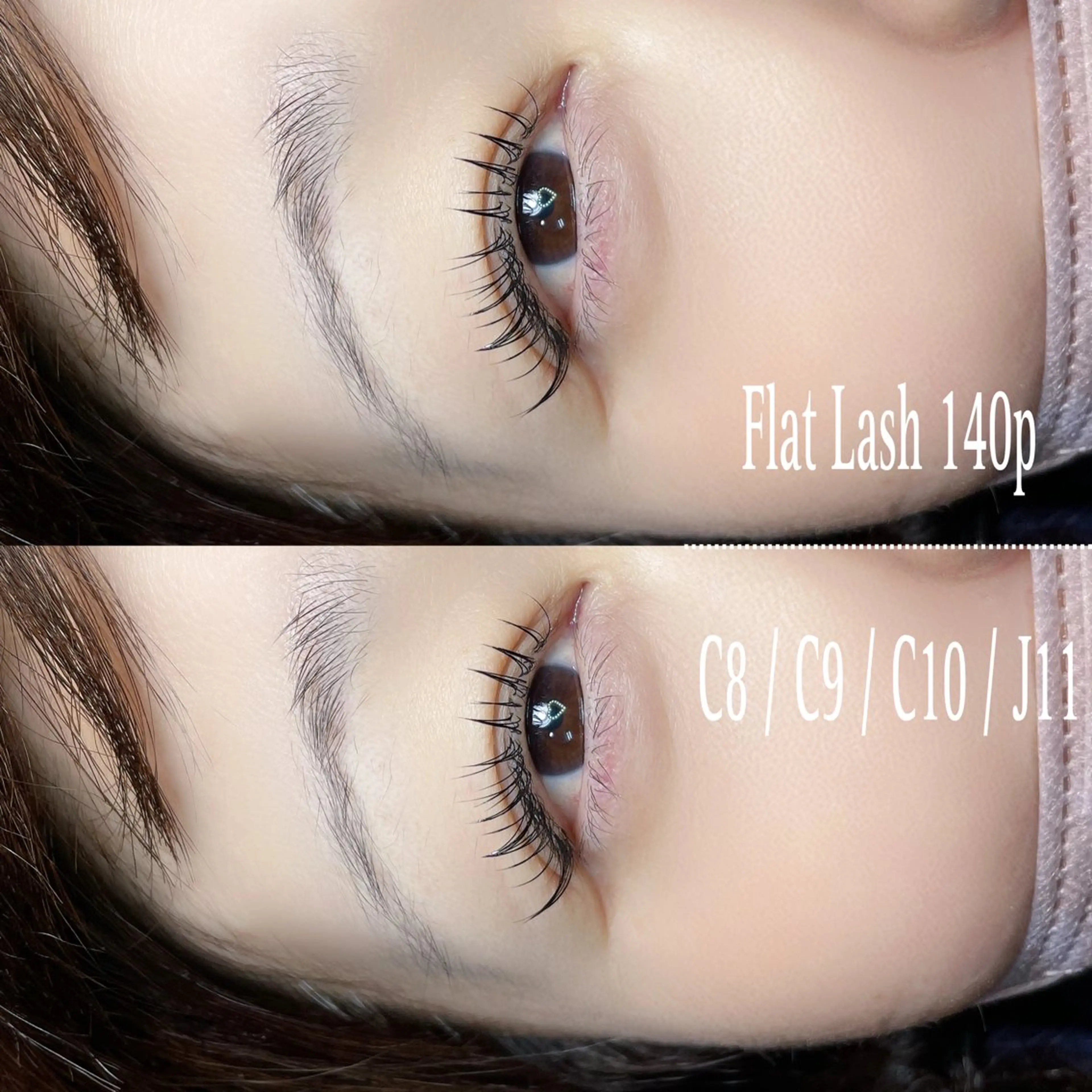 フラットラッシュ　140本✖️コーティング付🫧　　　　オフなし【他店オフ別途+¥2750】　⚠︎撮影可能な方のみの写真