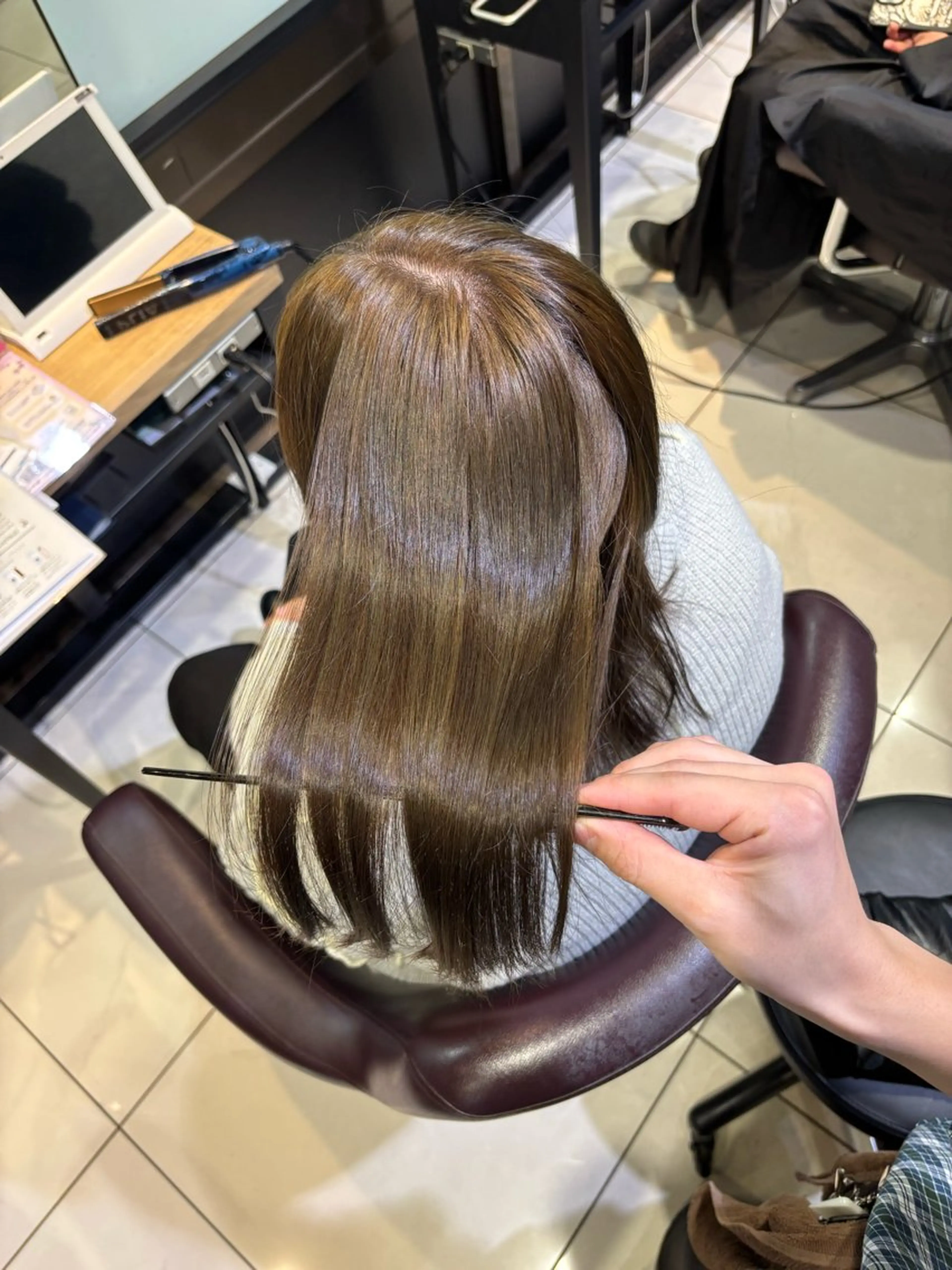 ロング カラー カット ヘアカラー トリートメント 🩵レイヤー✖︎ 髪質改善🩵リョウヤのヘアスタイル