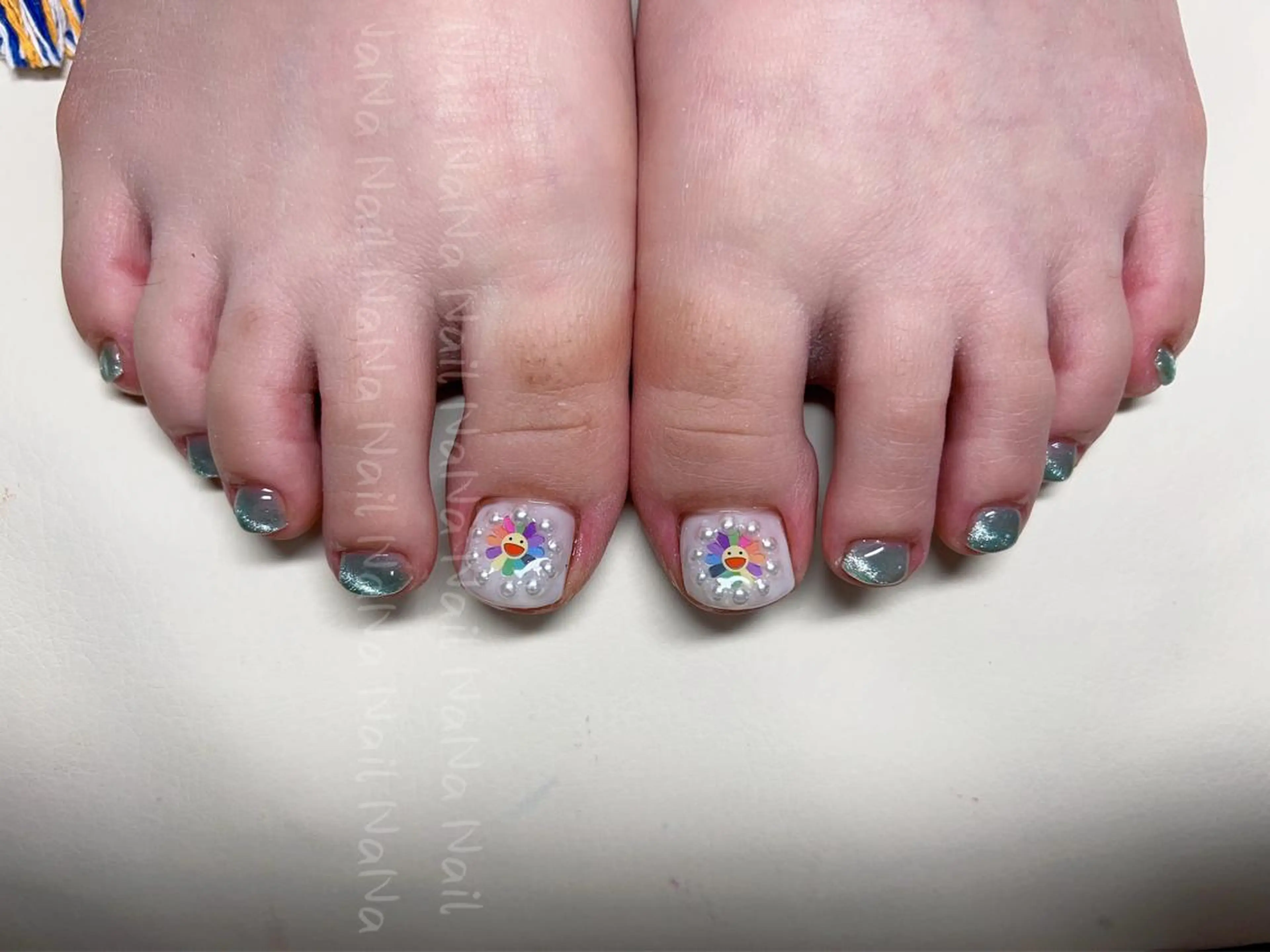 ショート カラー ネイル フットネイル Nail NaNaのネイルデザイン