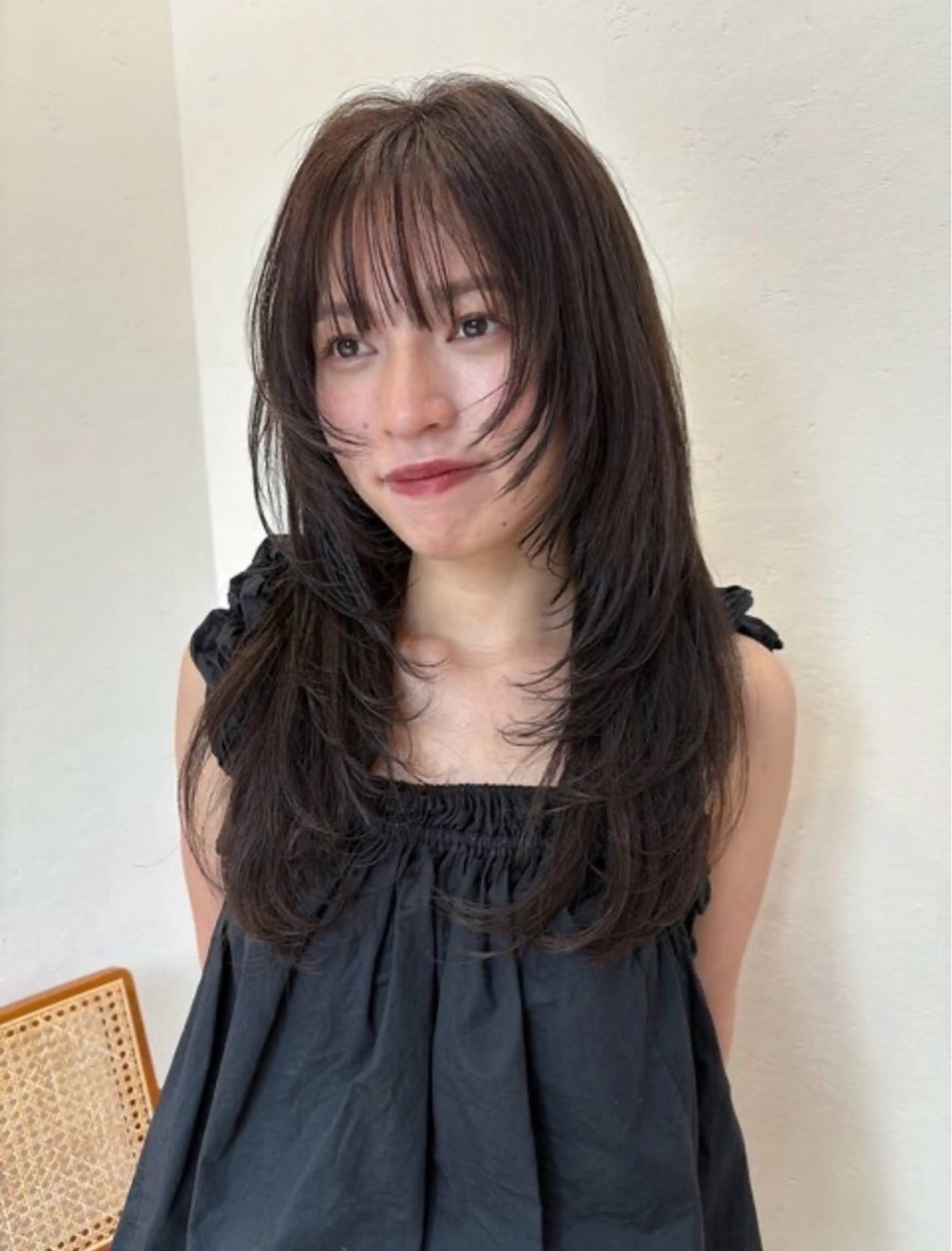 ロング カラー カット ヘアカラー トリートメント レイヤー/透明感 /髪質改善/ほのかのヘアスタイル