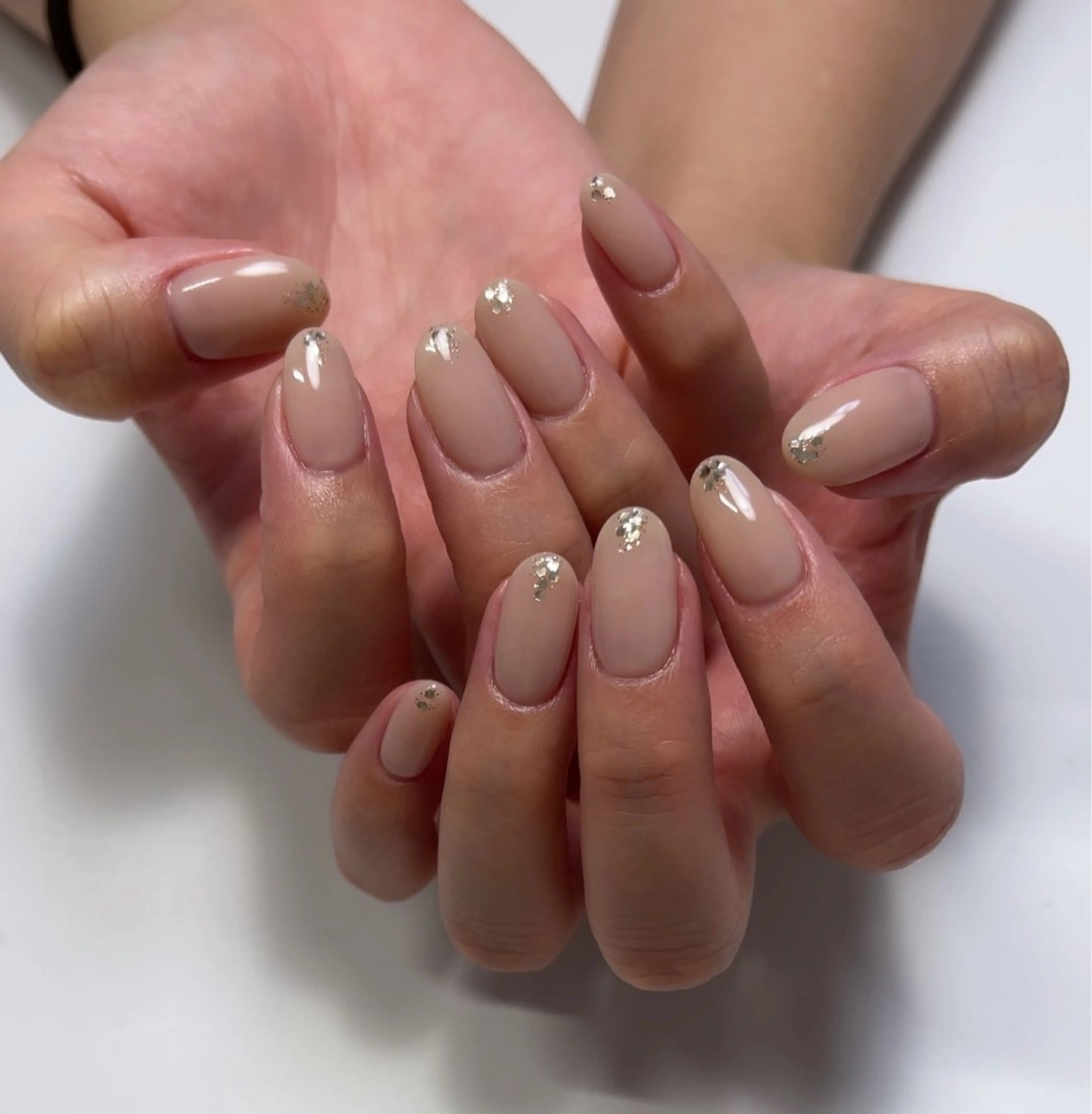 ネイル ラメ(グリッター) ハンドネイル Nailsalon Lebelのネイルデザイン