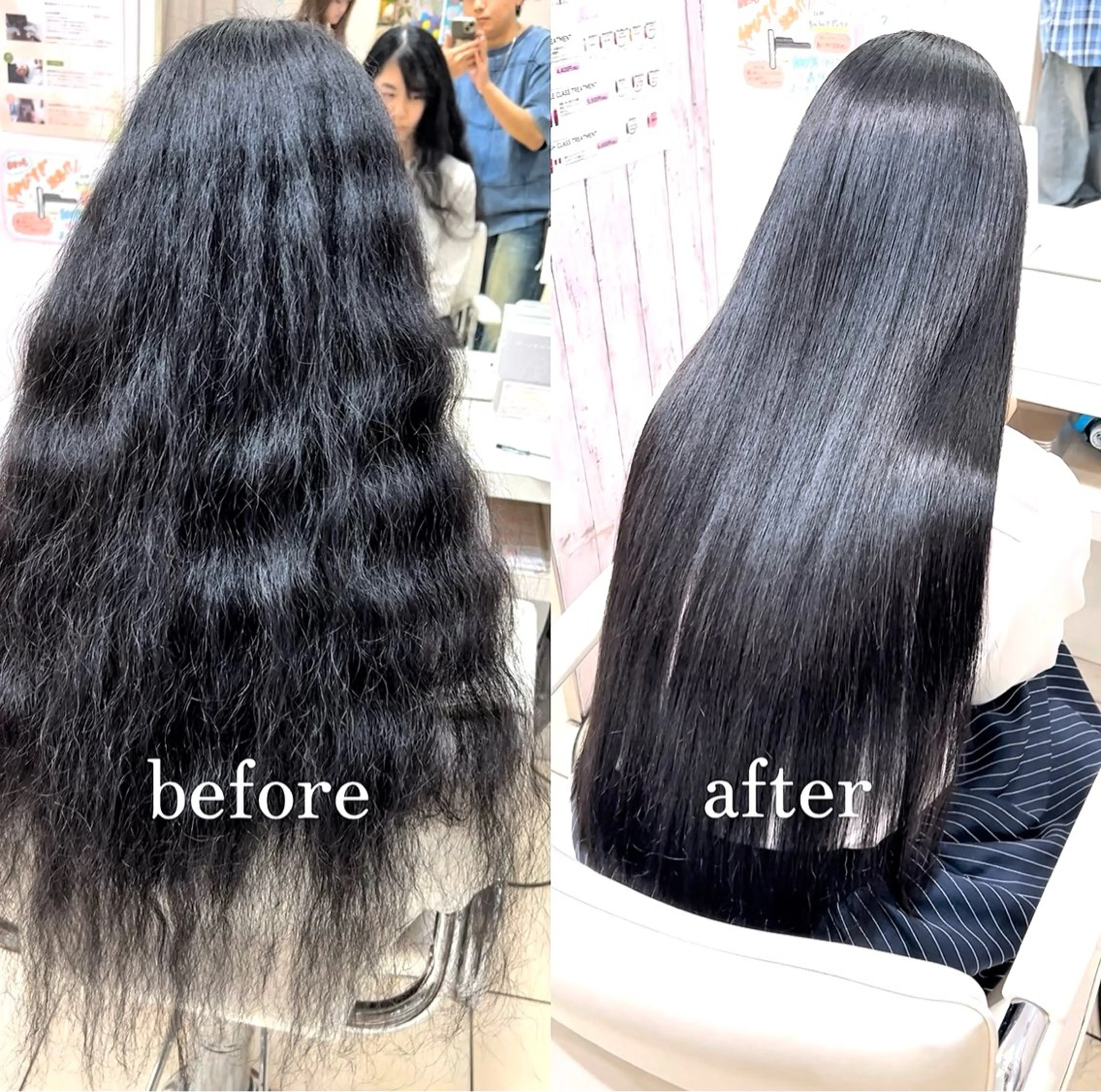 ロング カット 縮毛矯正 【髪質改善カラー】 瀧田嵐士🇰🇷のヘアスタイル