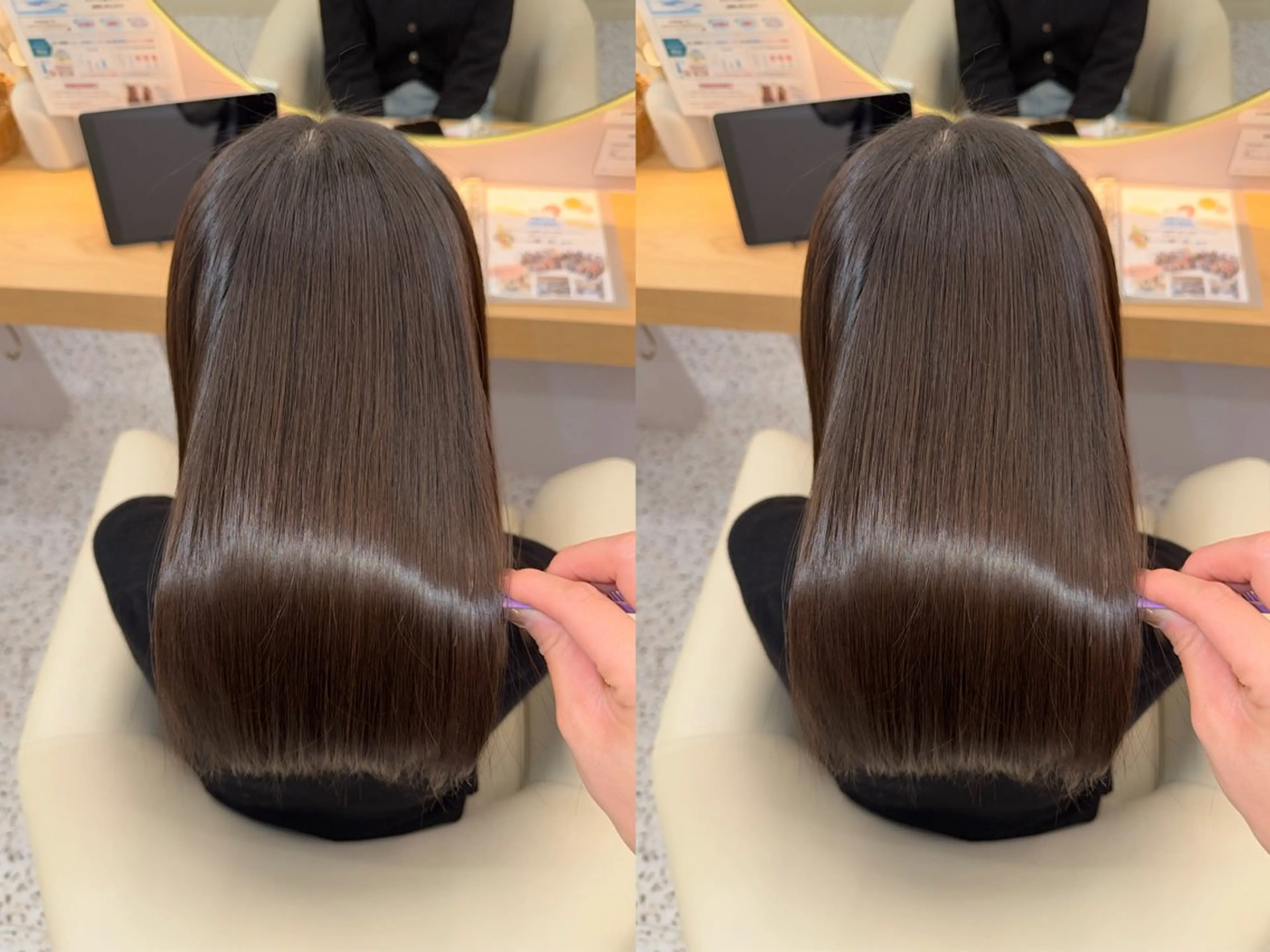 【🎀"再来"限定🎀⠀】超高濃度水素カラー＋カット+ウルトワトリートメントの写真