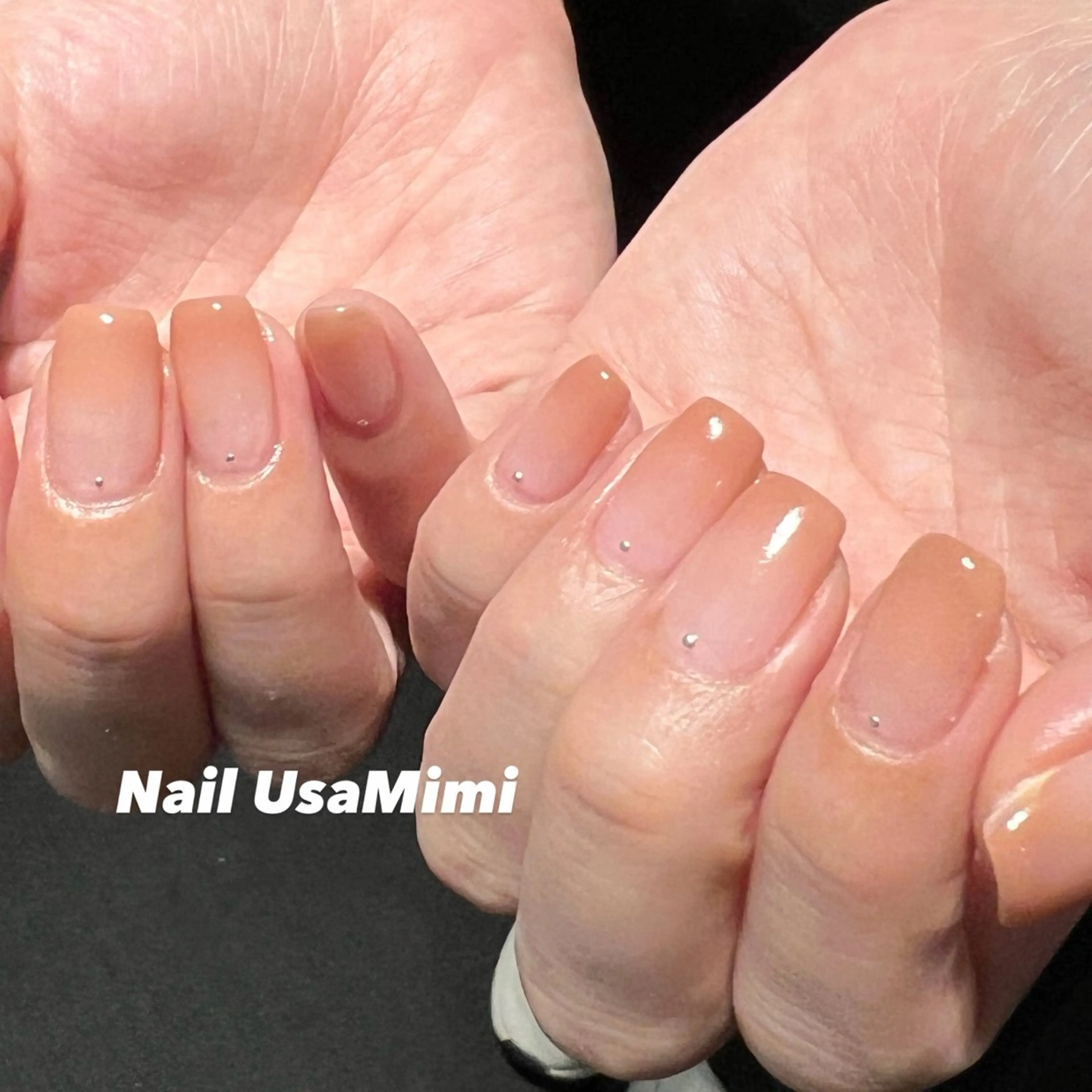 ショート ハンドネイル 本町Nail Usa Mimi  SAKIのネイルデザイン