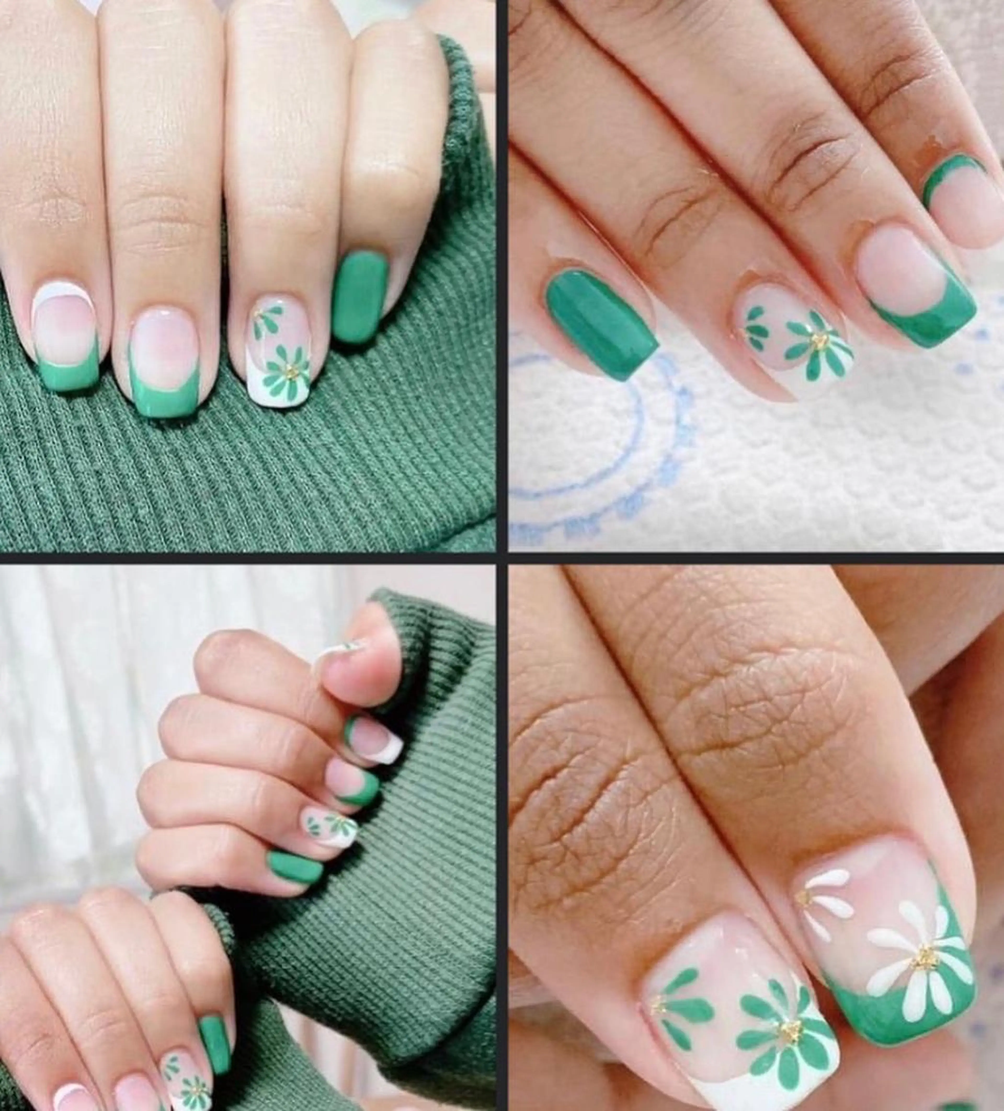 ネイル グリーン HandSnail自宅サロン所属・HandSnail 座間自宅ネイルサロンのネイルデザイン