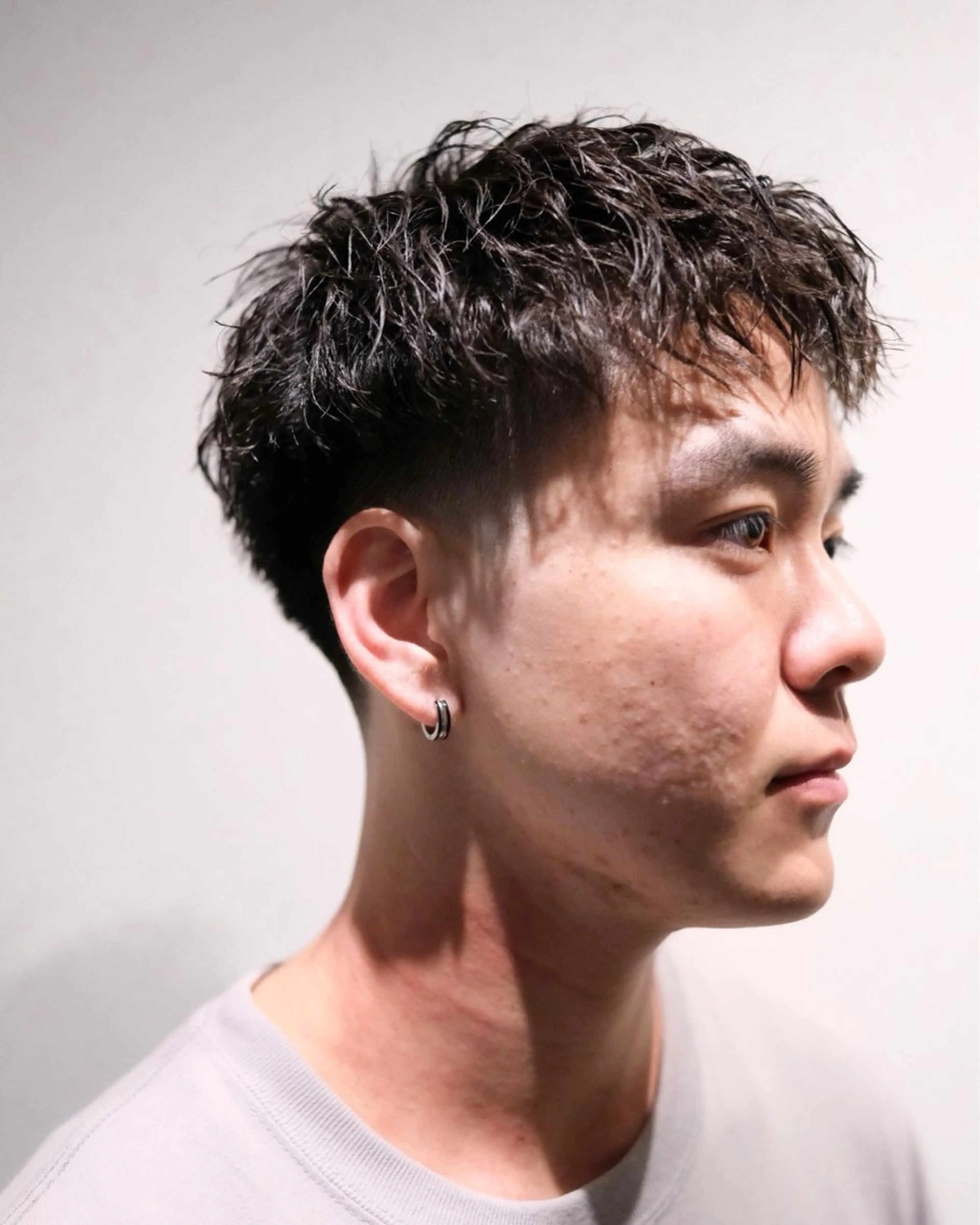 ショート パーマ メンズ GAKU /フェード /メンズ/難波のヘアスタイル