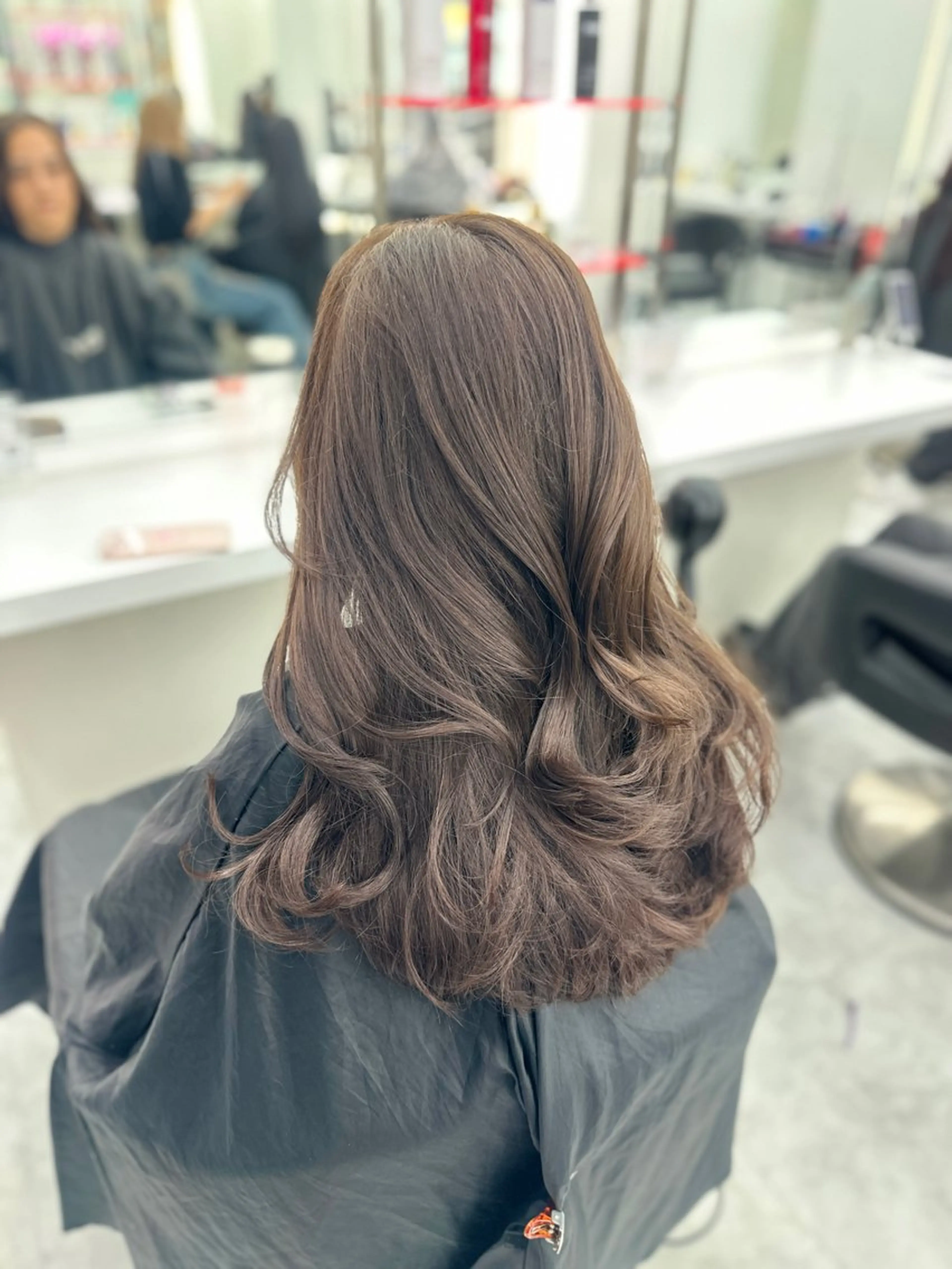 ロング カラー パーマ ヘアアレンジ メンズ キッズ ♥️韓国ヘア レイヤー♥️ゆりのヘアスタイル