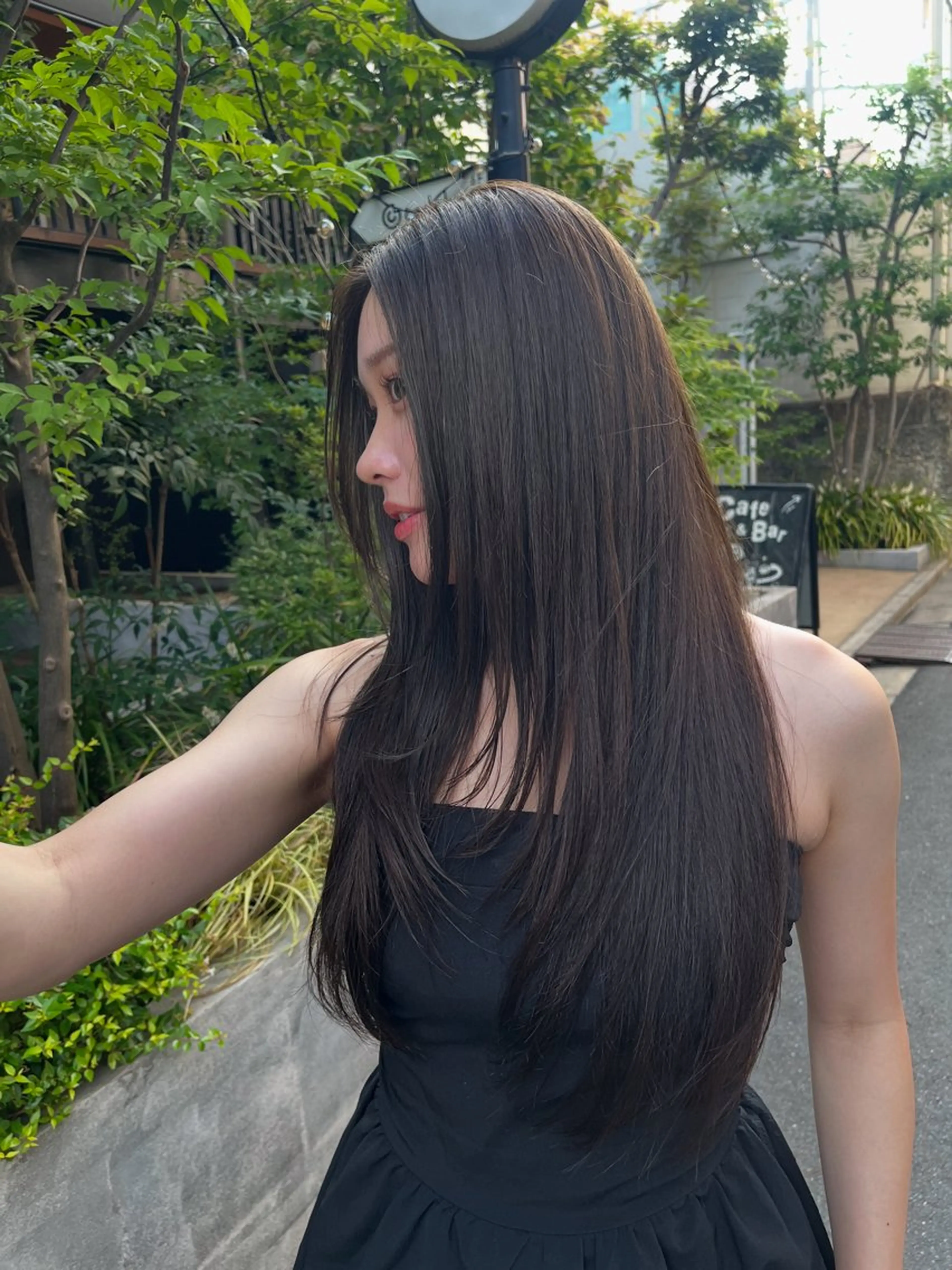 ロング カラー カット ヘアカラー 艶感透明感カラー🤍 hinaのヘアスタイル