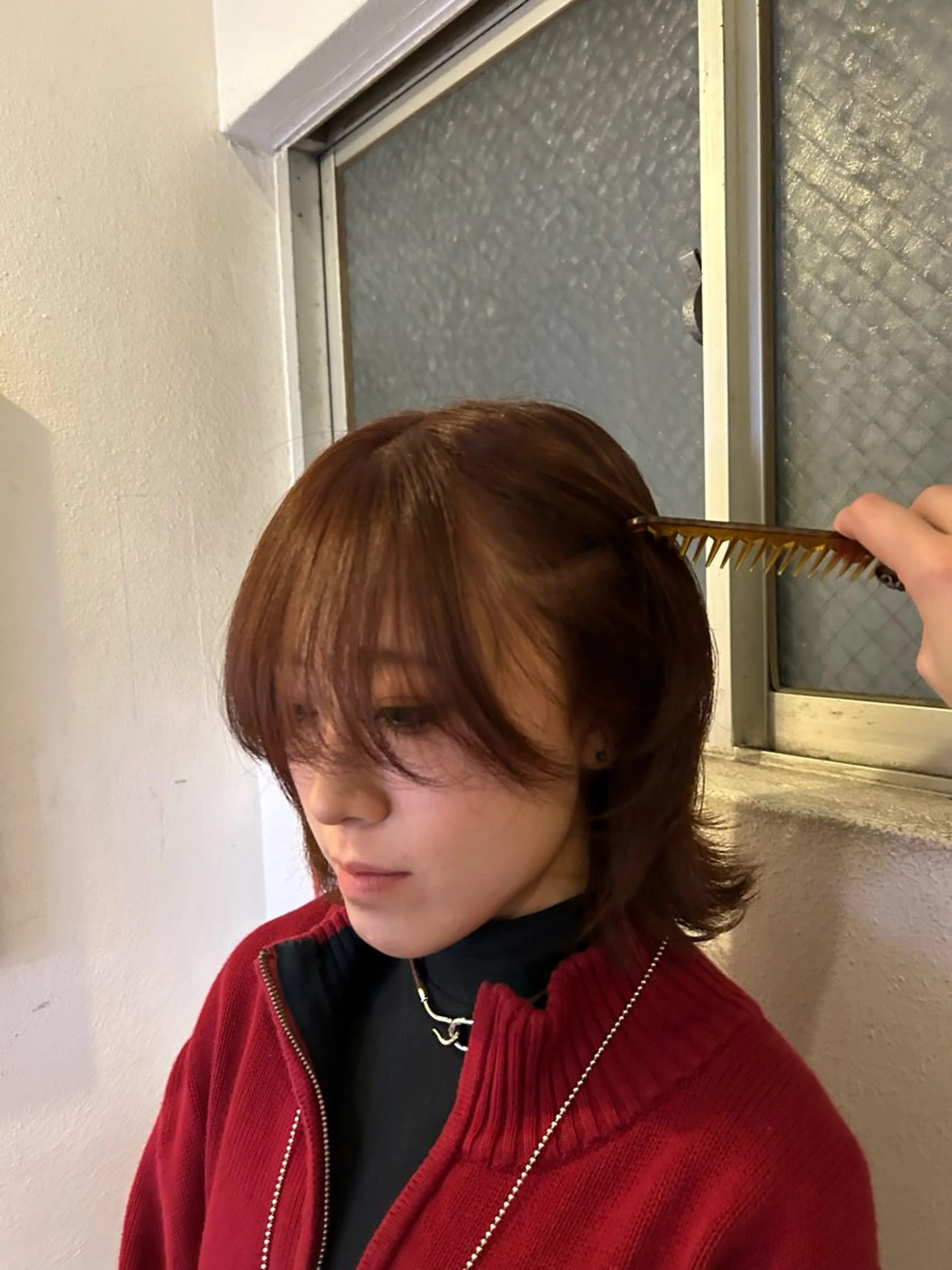 ミディアム カラー 愛結 暖色カラー🎀🩰のヘアスタイル