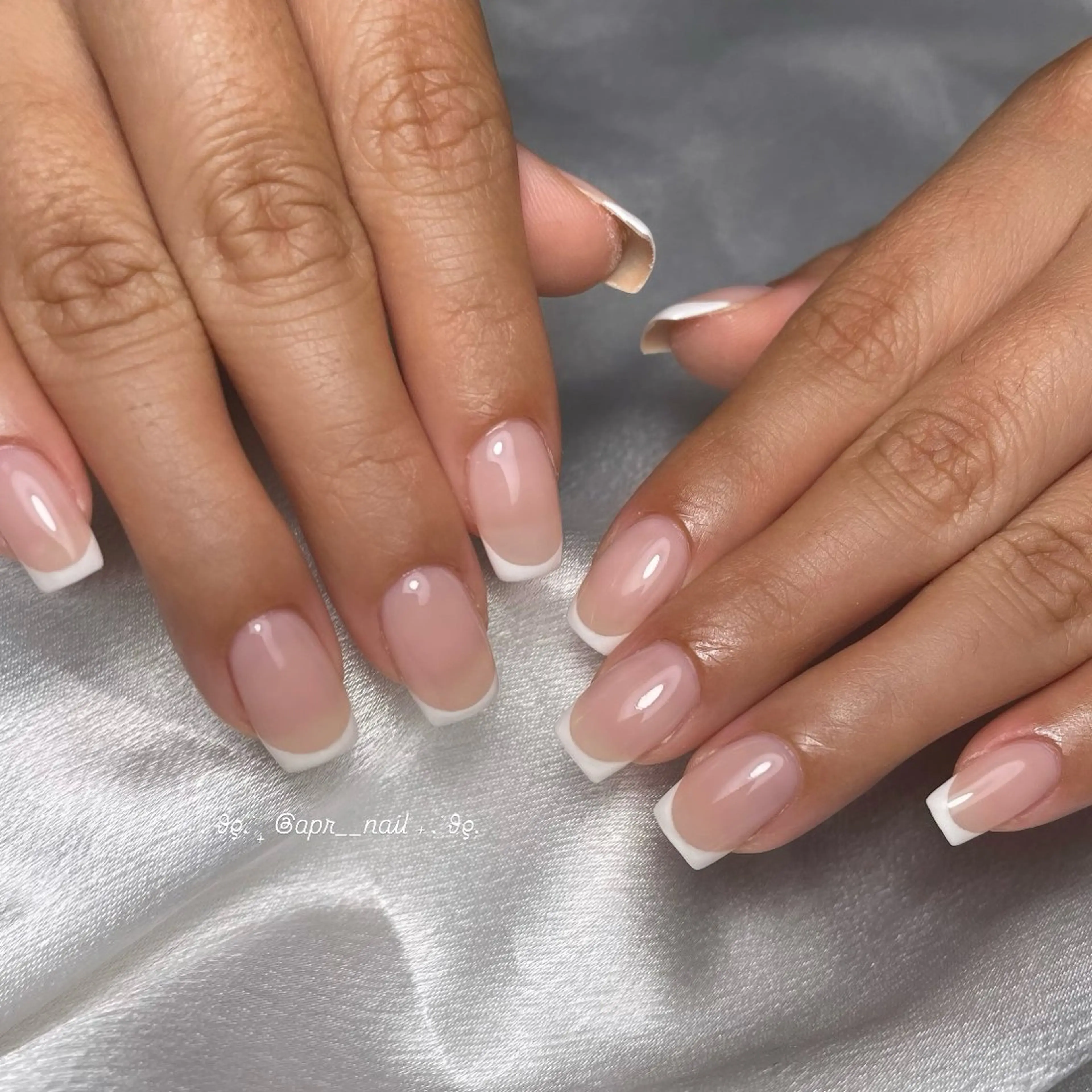 ネイル フレンチネイル ハンドネイル Nailsalon apricotのネイルデザイン