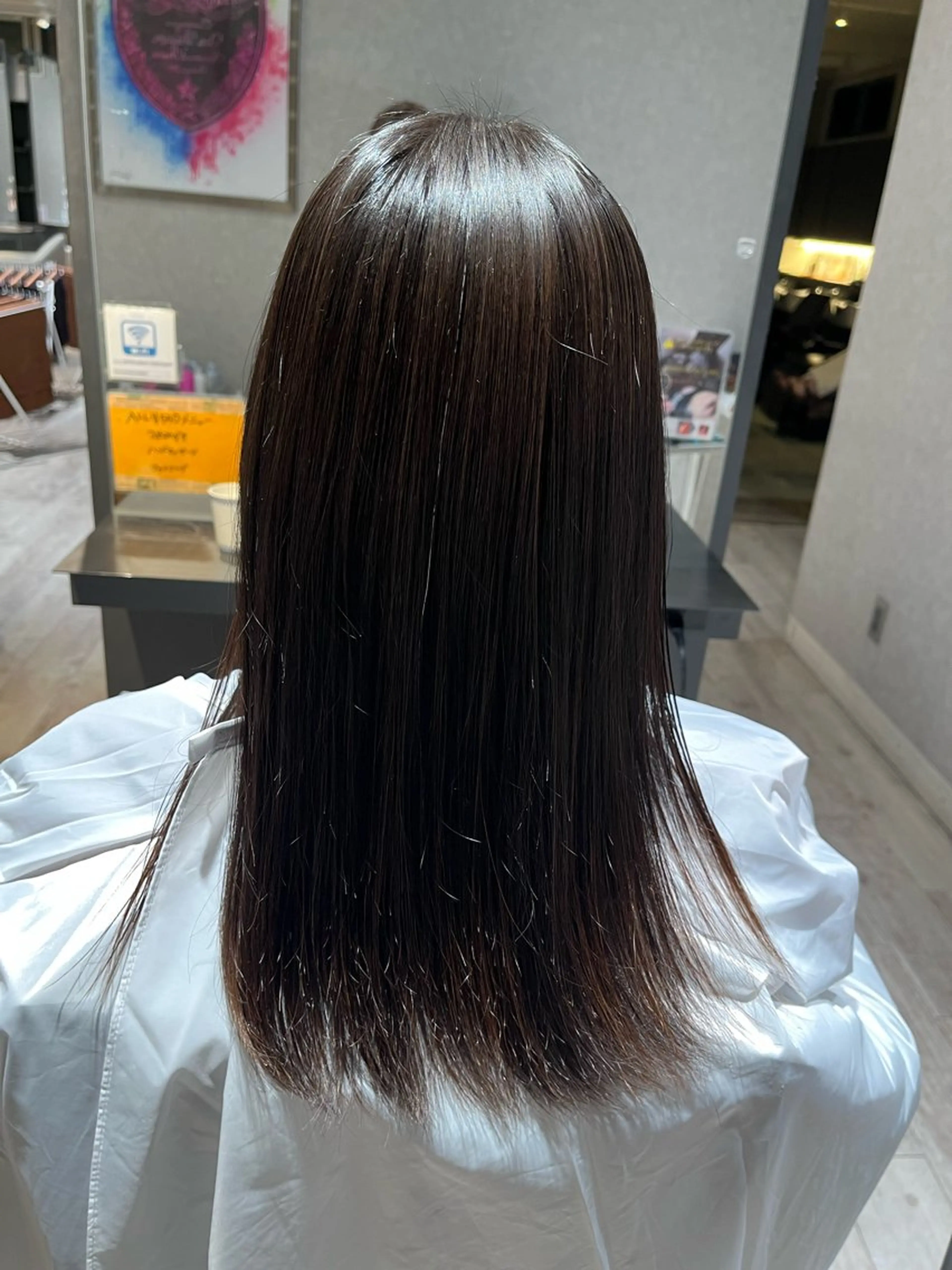 セミロング 髪質改善 トリートメント 縮毛矯正 辻 瑛大のヘアスタイル