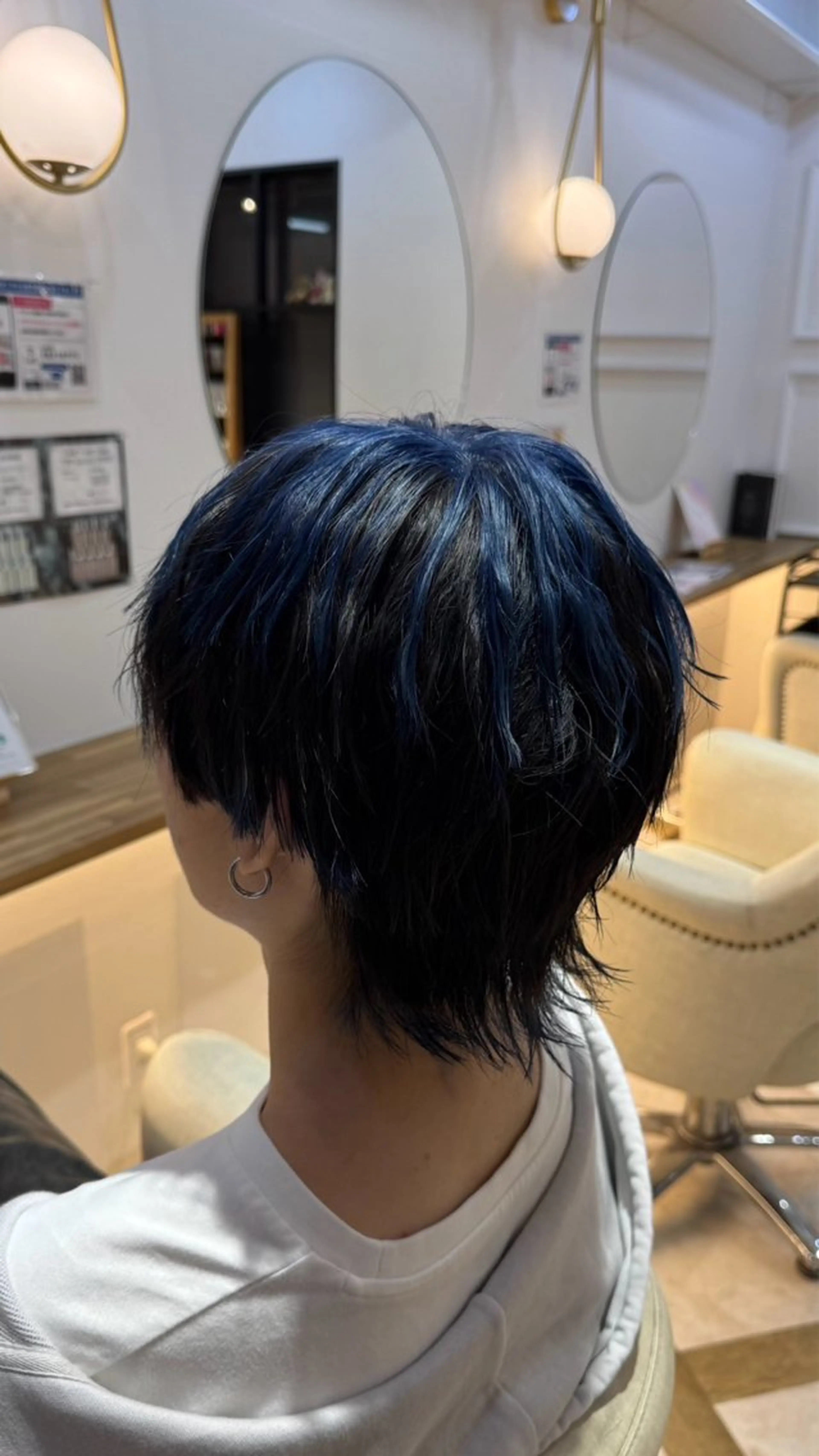 ショート カラー ブリーチ ダブルカラー グラデーションカラー ハイライトカラー インナーカラー カット トリートメント 🖤みらい🖤カット ブリーチモデル募集のヘアスタイル