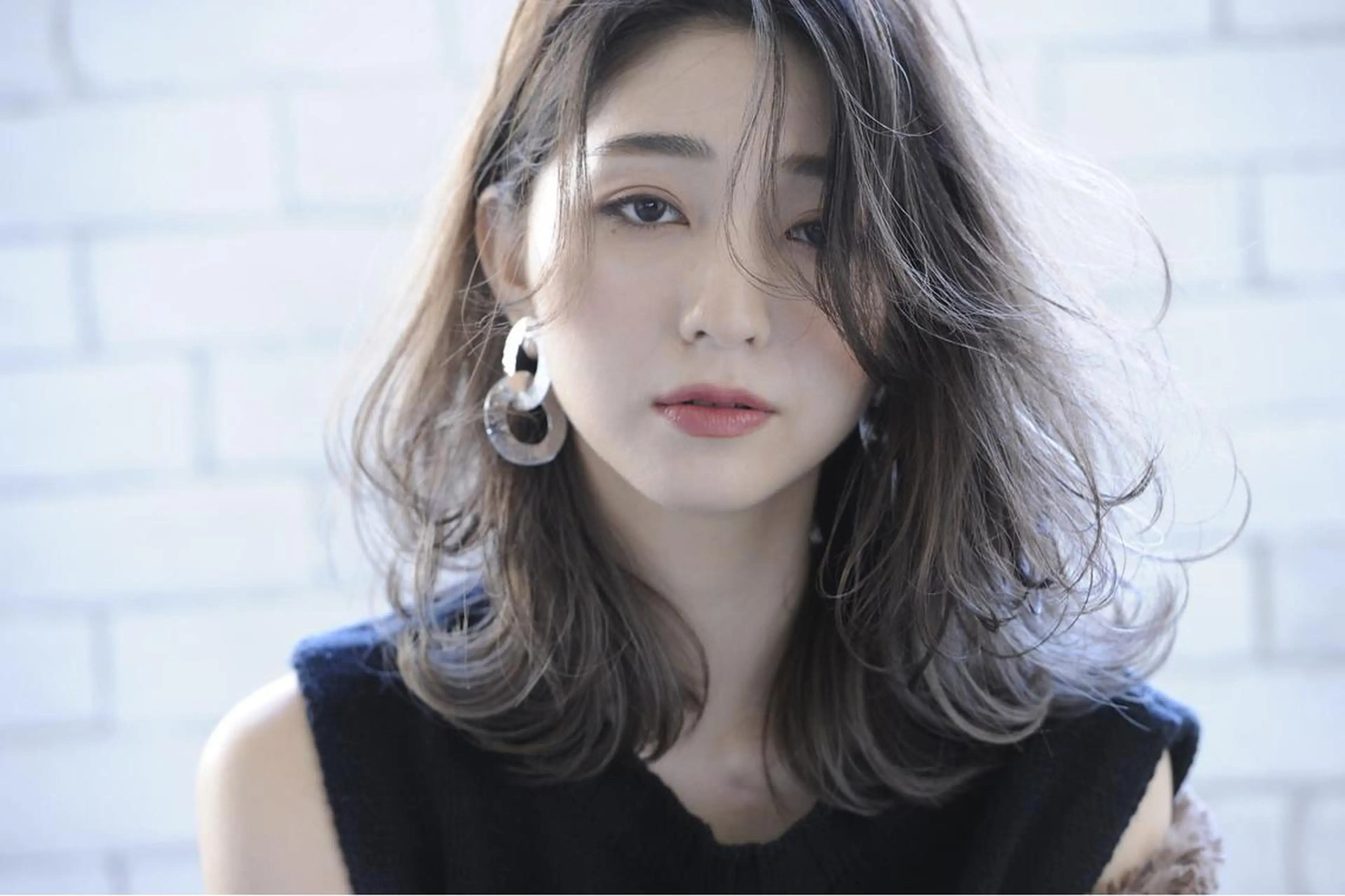 セミロング カラー カット ヘアカラー トリートメント Lien 深井店のヘアスタイル
