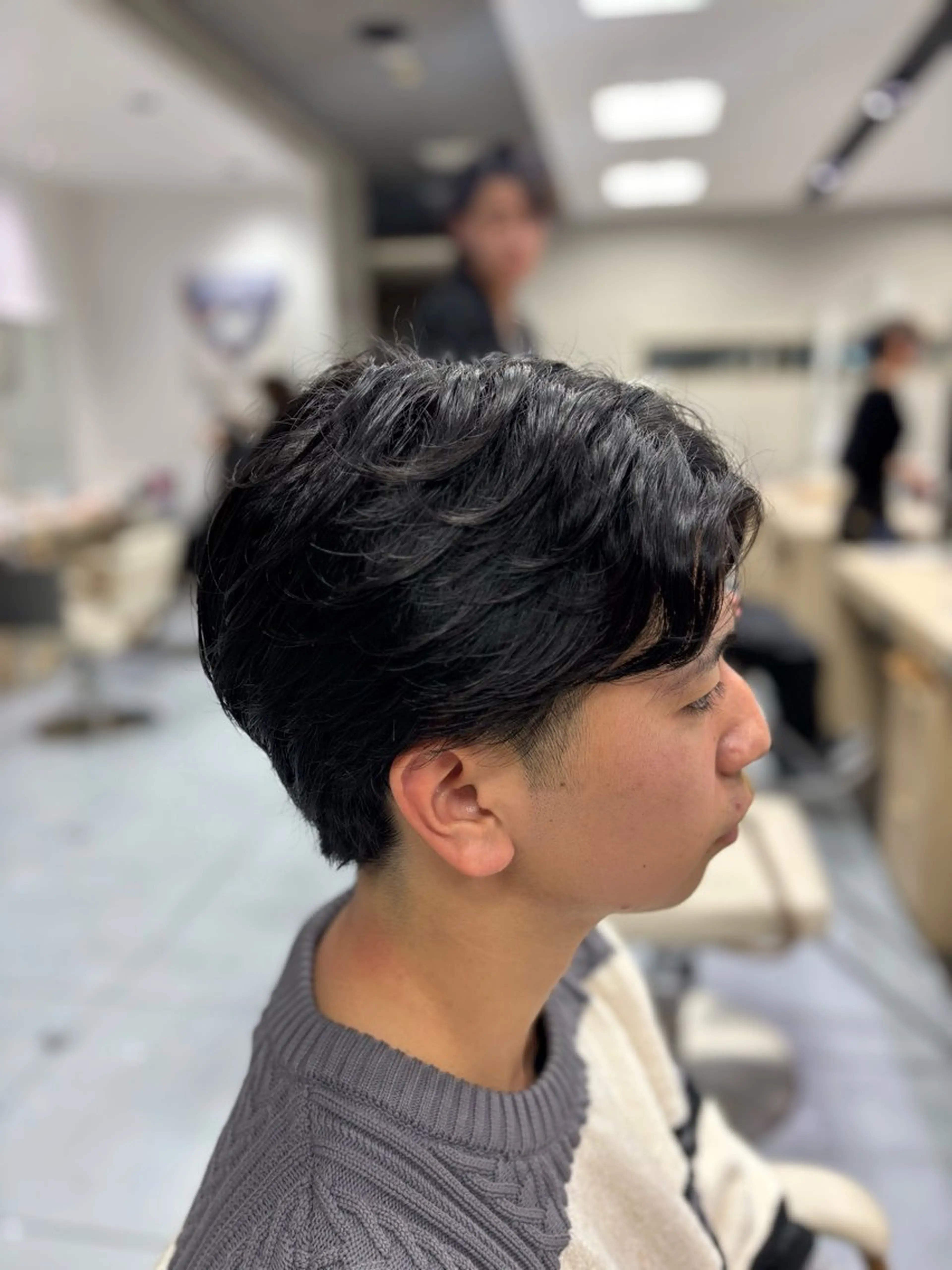 ショート パーマ メンズ カット パーマ メンズ特化韓国風 パーマスタイル/りんのヘアスタイル