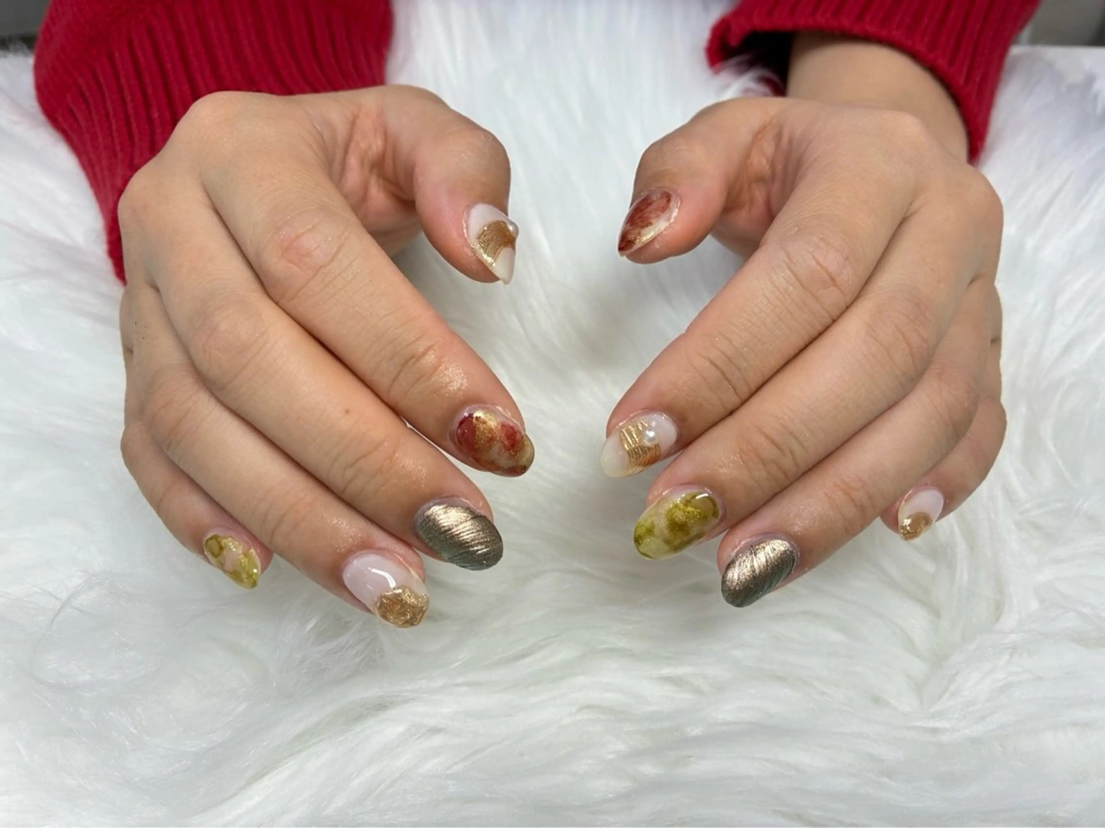 ネイル ニュアンスネイル A yaのマツエク・マツパデザイン