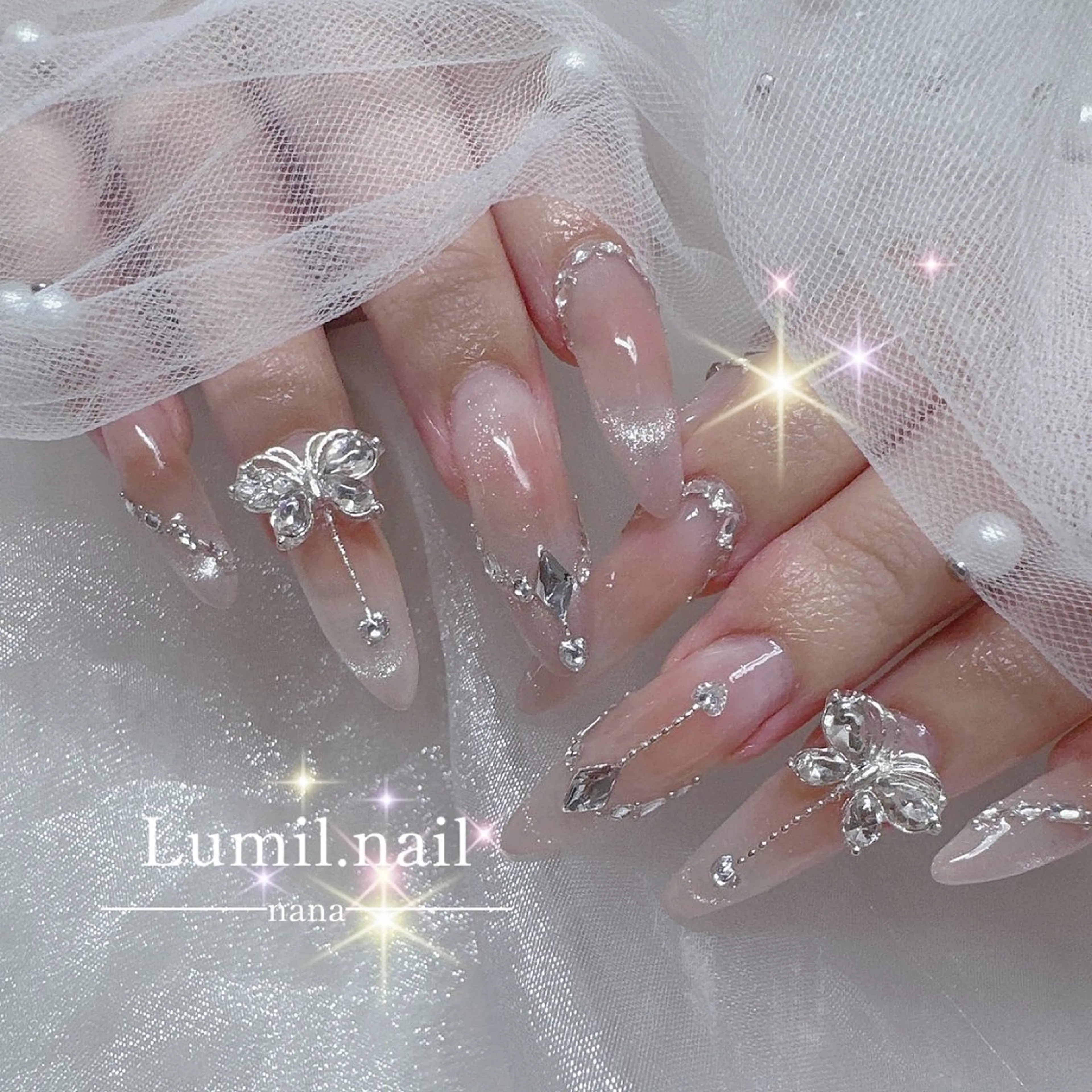 ネイル キラキラネイル ハンドネイル Lumil.nail ななのネイルデザイン