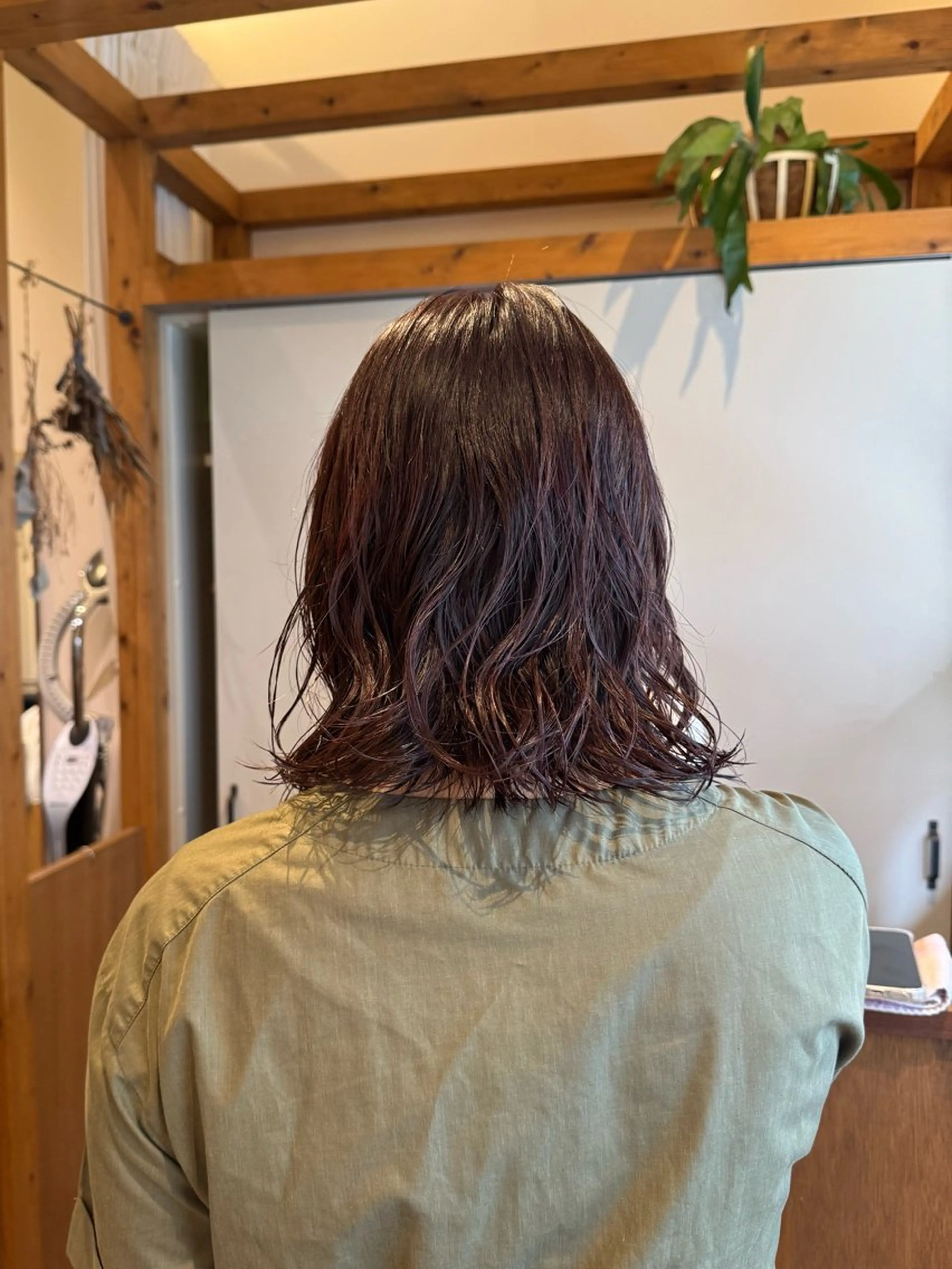 ミディアム カラー ラベンダーカラー ピンクカラー ピンクラベンダー ヘアカラー トリートメント ENIF 大島 芽生のヘアスタイル