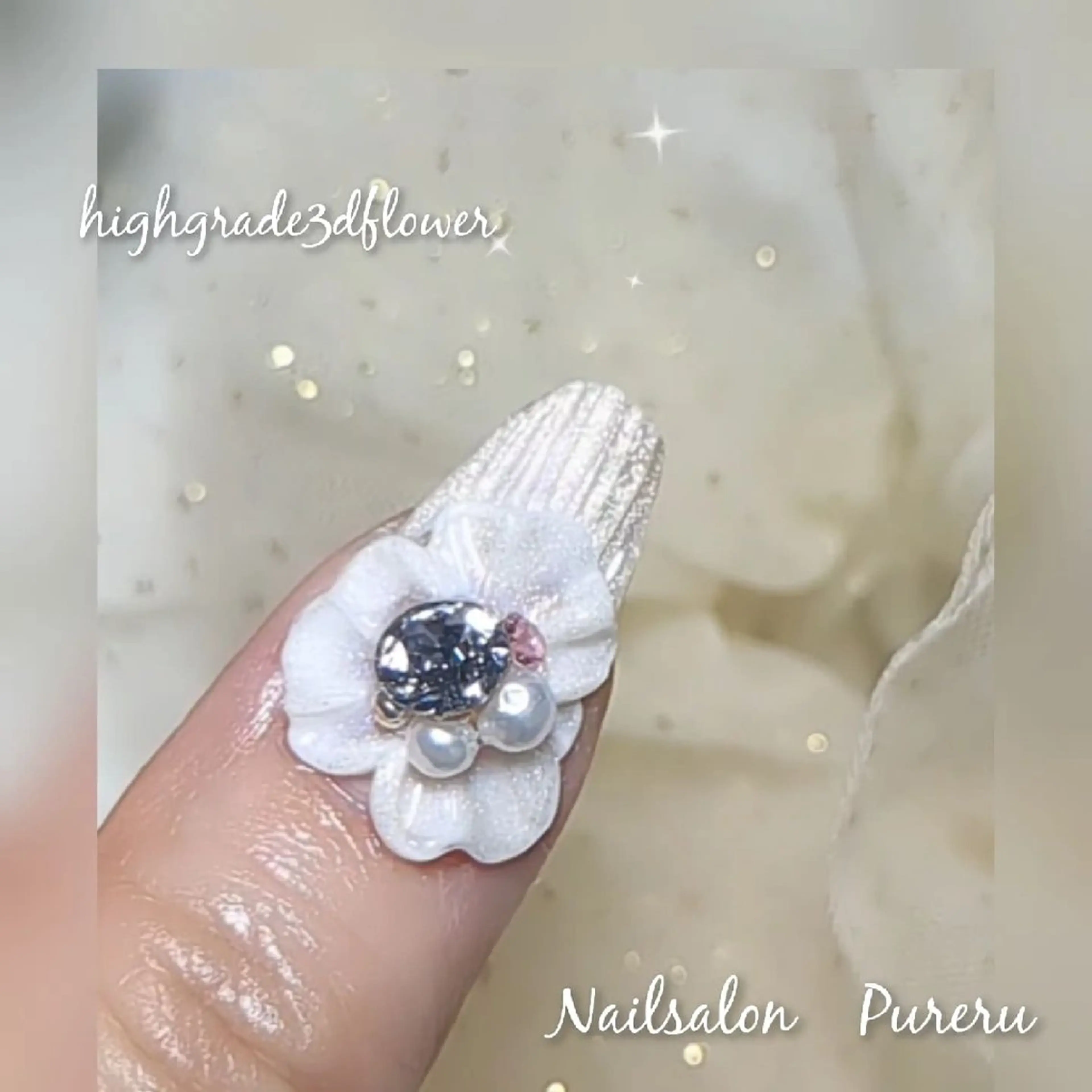 ネイル フラワーネイル マグネットネイル Pureru✨ 🌹yukoのネイルデザイン