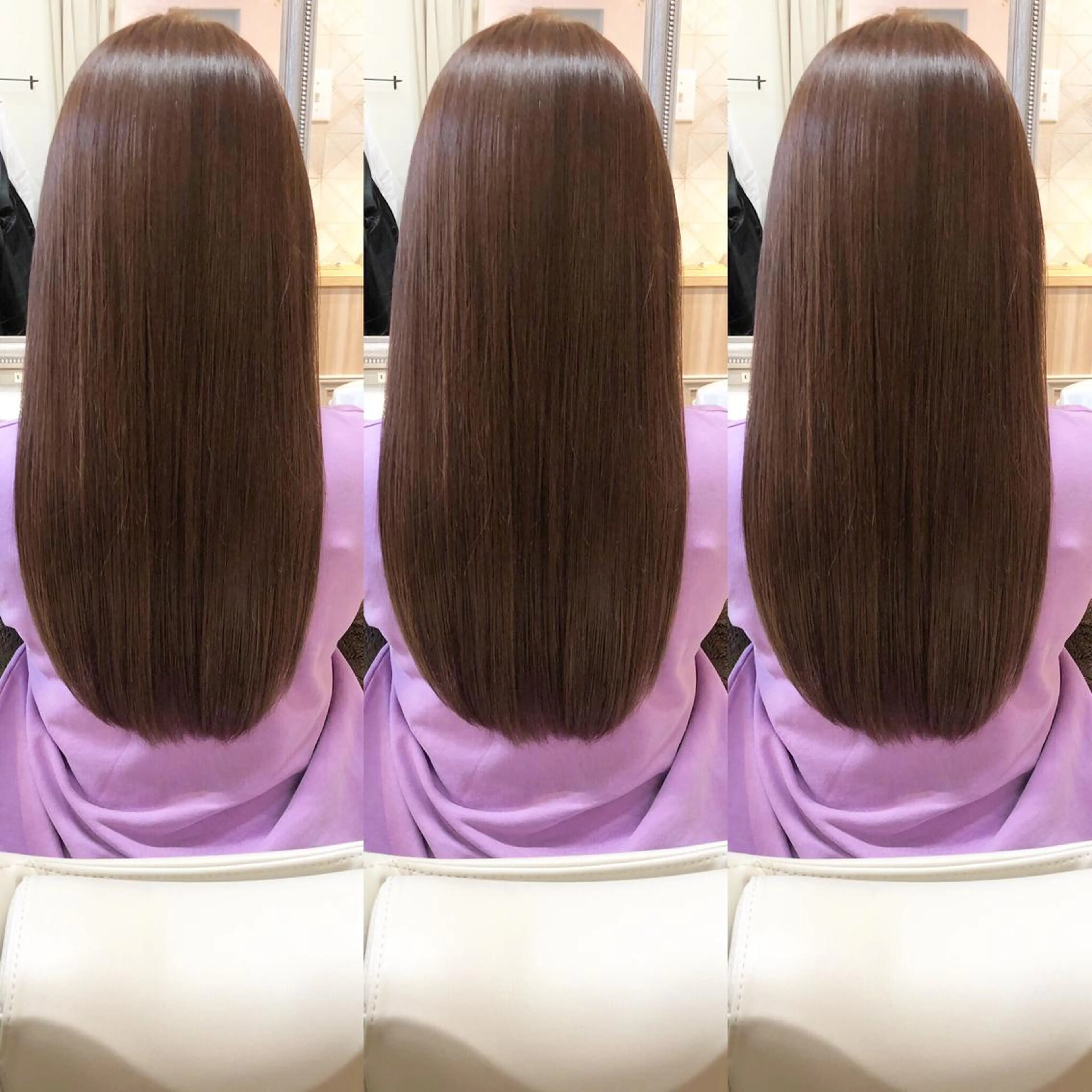 ロング カラー アディクシーカラー イルミナカラー くせ毛 髪質改善 縮毛矯正 tuuli トゥーリのヘアスタイル