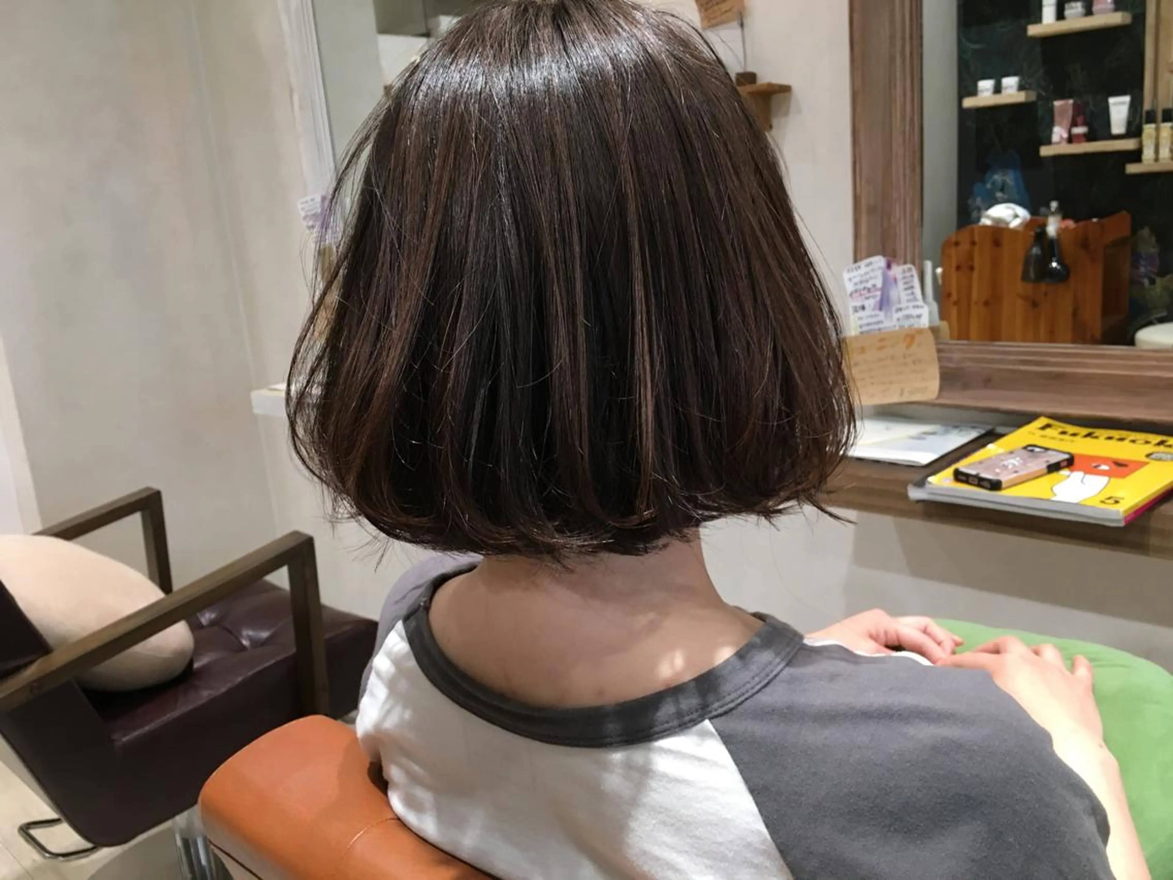 ショート カット 縮毛矯正 トリートメント nakahara madokaのヘアスタイル