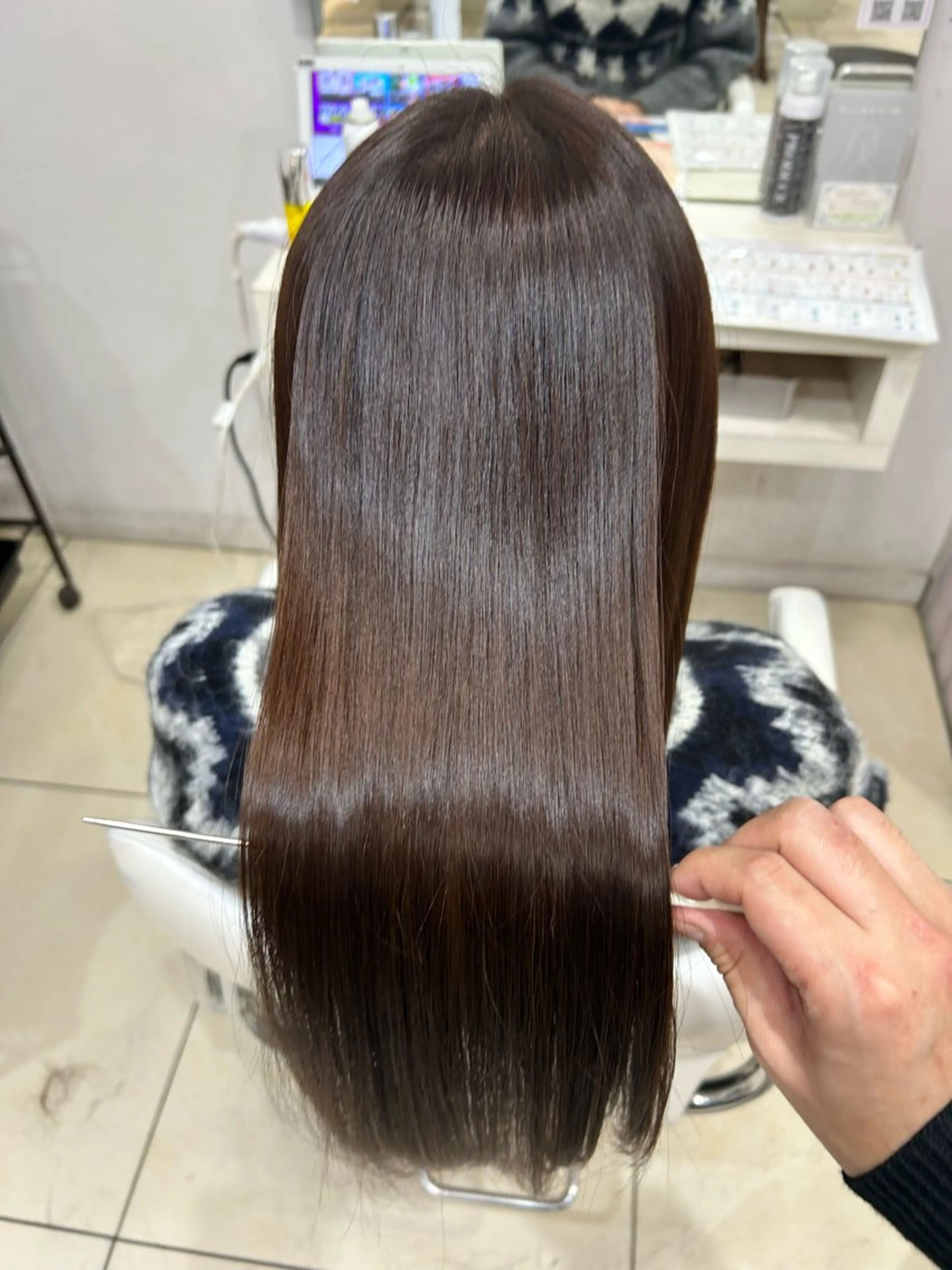 ロング カット ヘアカラー トリートメント 【髪質改善カラー】 瀧田嵐士🇰🇷のヘアスタイル