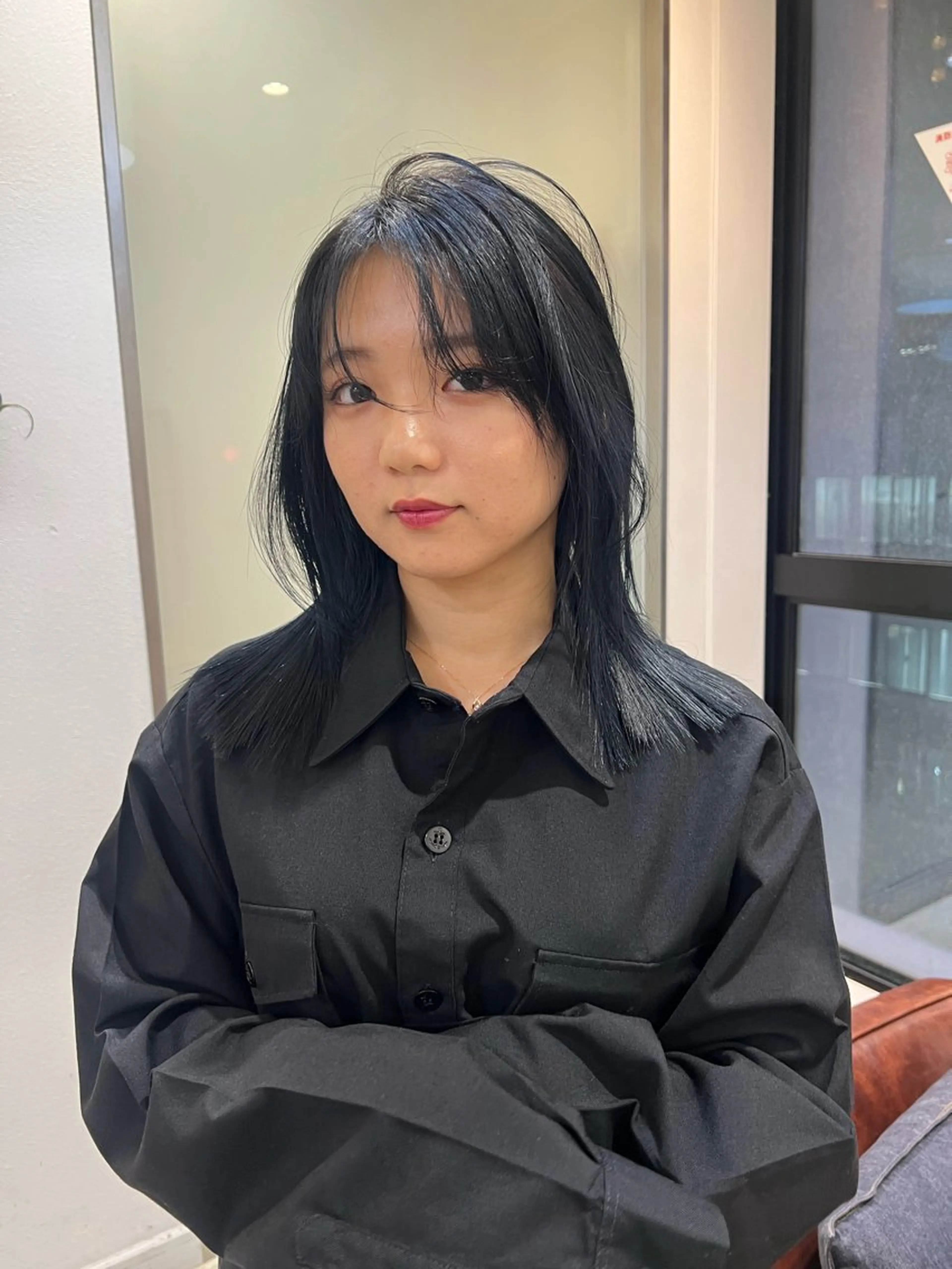 ミディアム カラー ヘアカラー ミディアムレイヤー/ 艶カラー🎀　emiのヘアスタイル