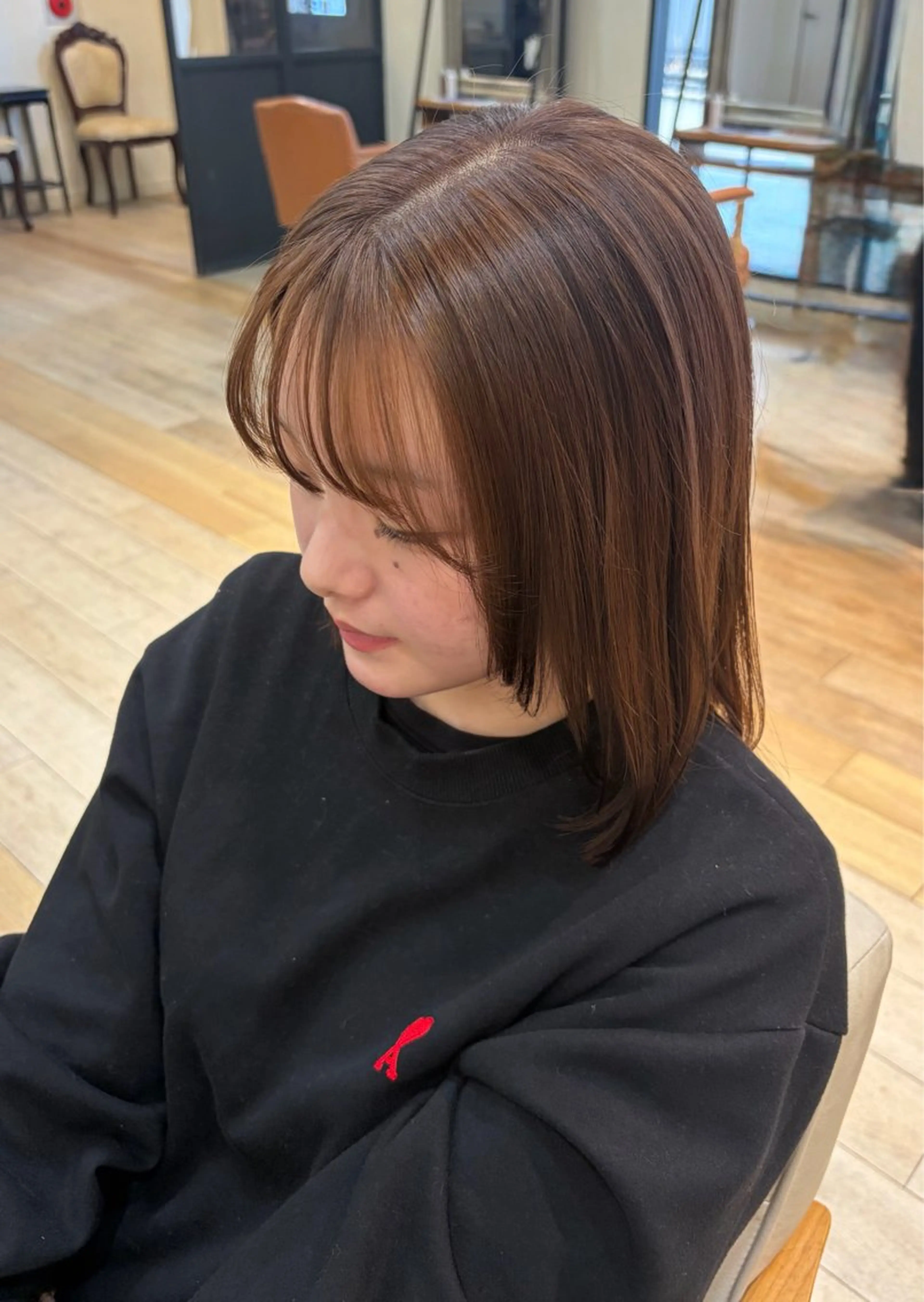 金曜限定！カットモデル💜ロング、ボブスタイル💜(3cm以上切らせていただける方)＋極潤カラーの写真