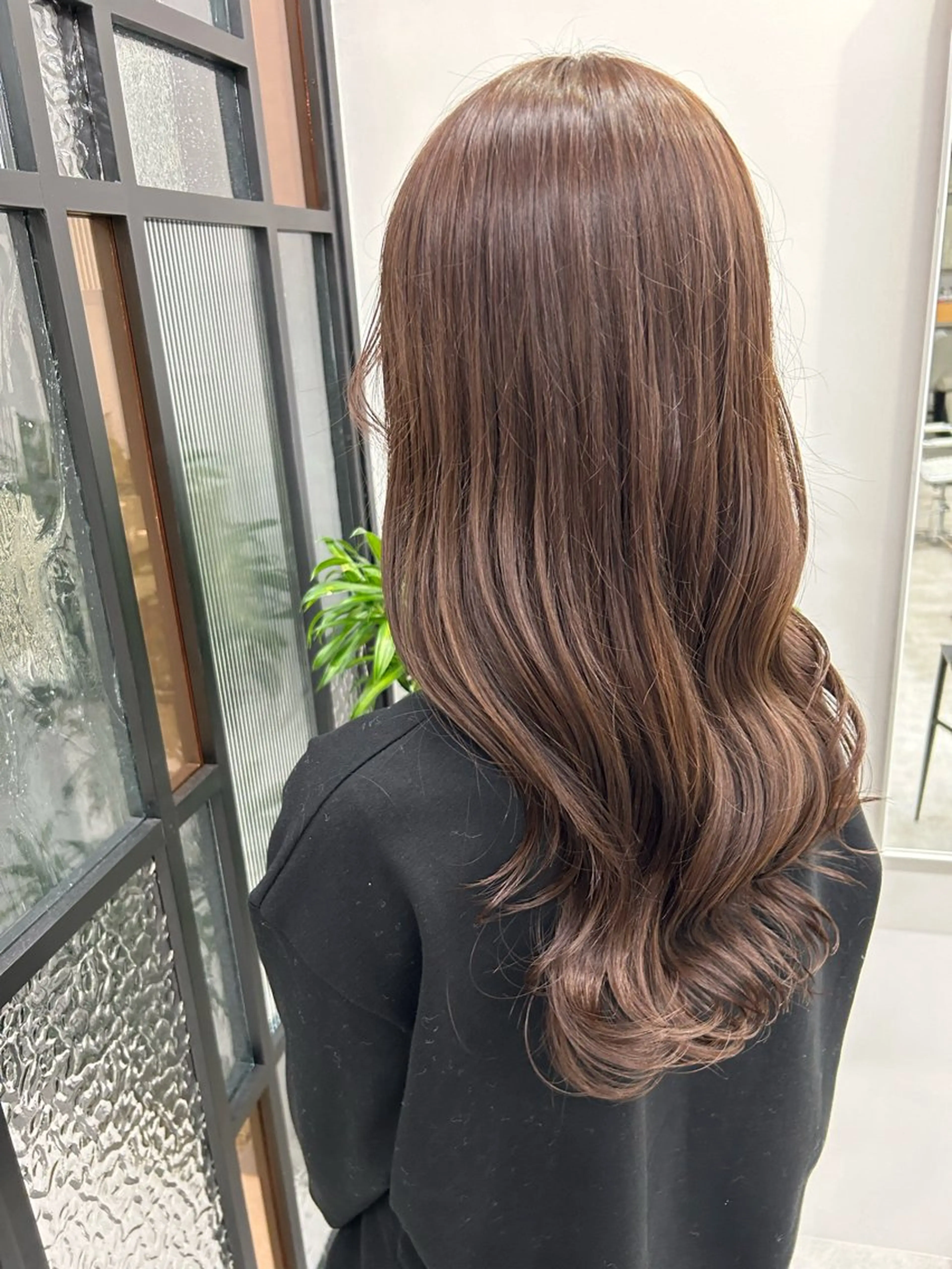 ロング カット ヘアカラー トリートメント 髪質改善/艶カラー /レイヤーカット💛のヘアスタイル