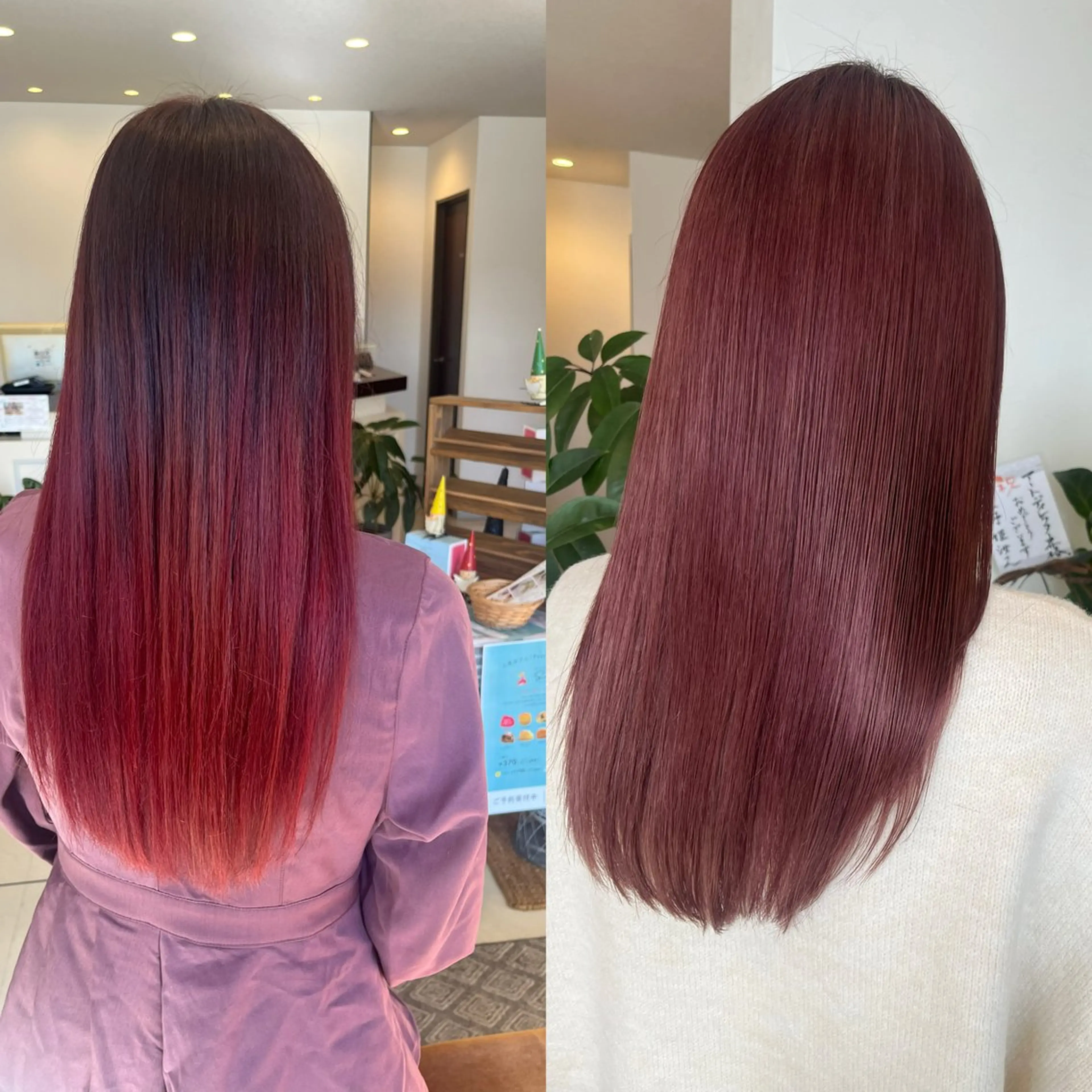 ロング カラー 柔らかい艶暖色 レイヤー🫧姫汝のヘアスタイル