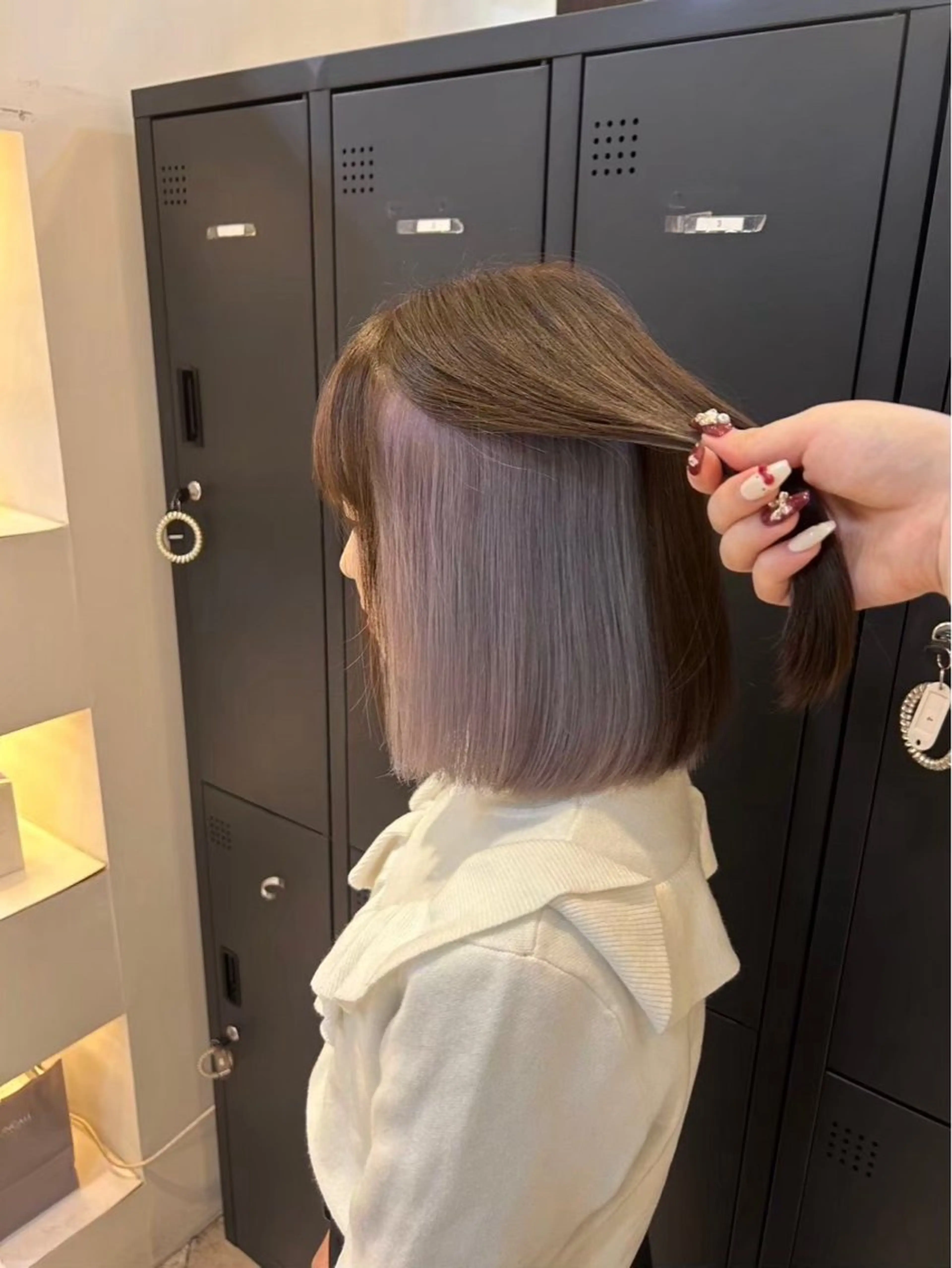 セミロング カラー 🫧カラーモデル募集 純菜🫧のヘアスタイル