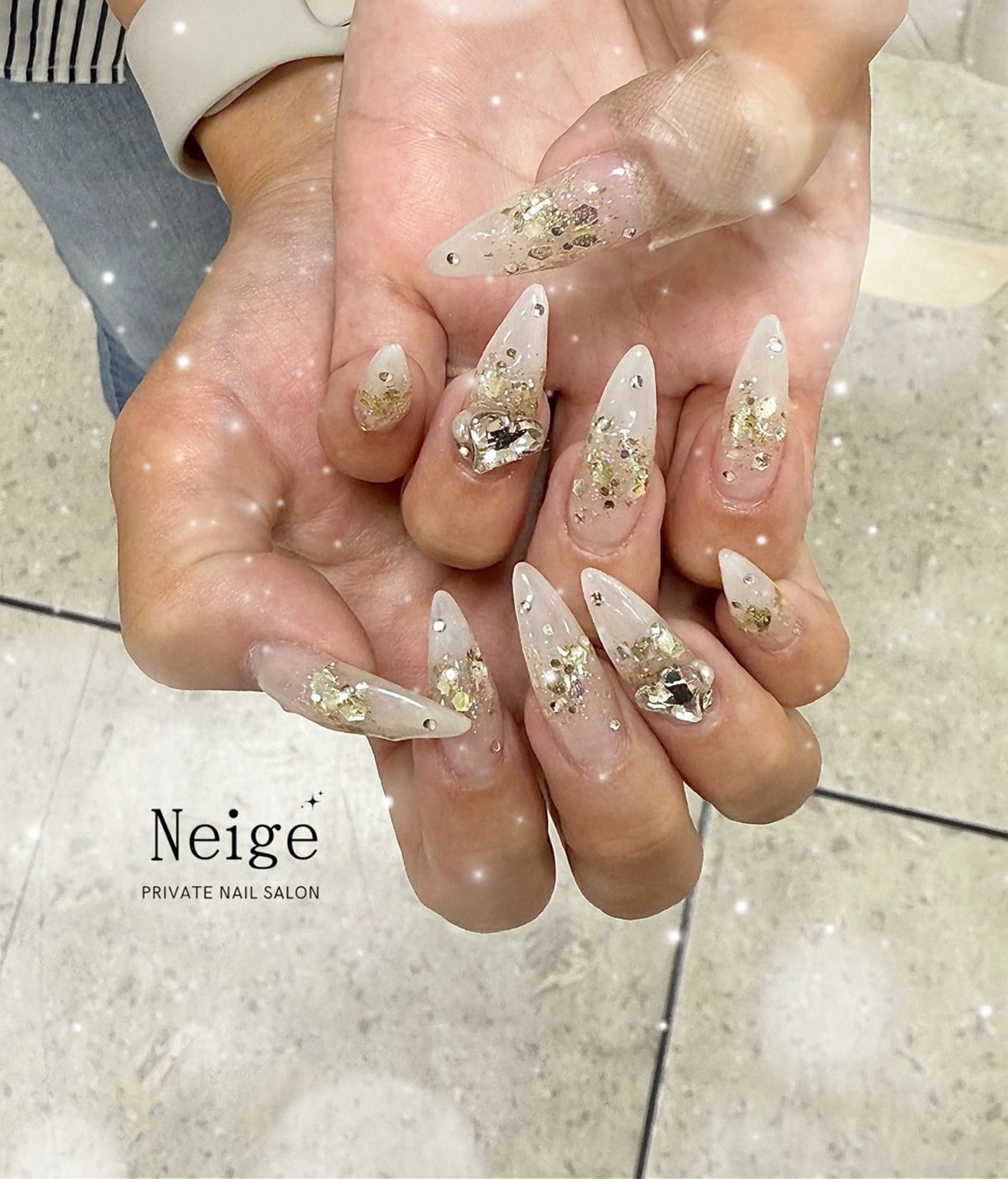 ネイル ハンドネイル Neige 𓂃 aiのネイルデザイン