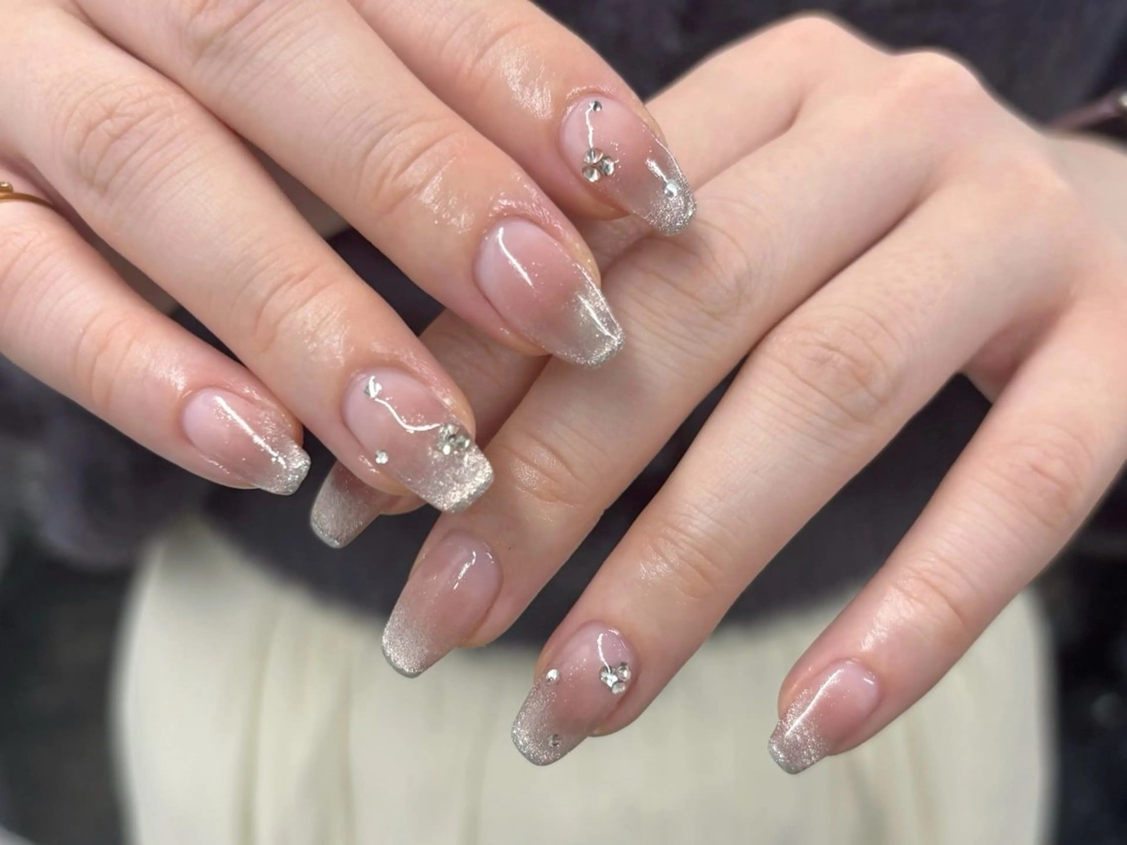 ネイル rina ニュアンス♡ワンホンのネイルデザイン