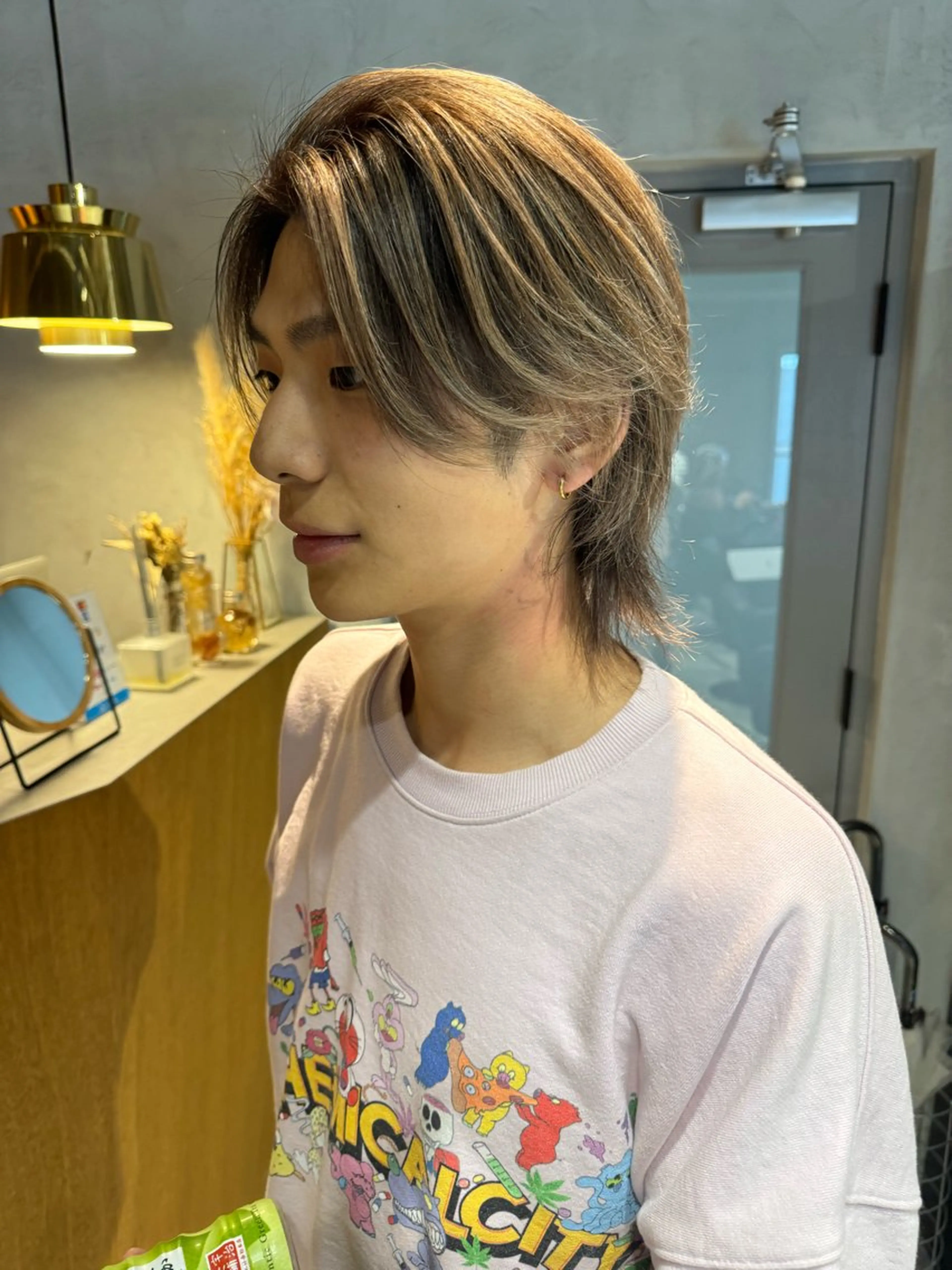 セミロング カラー パーマ ヘアアレンジ メンズ メンズ特化 しゅうへいのヘアスタイル