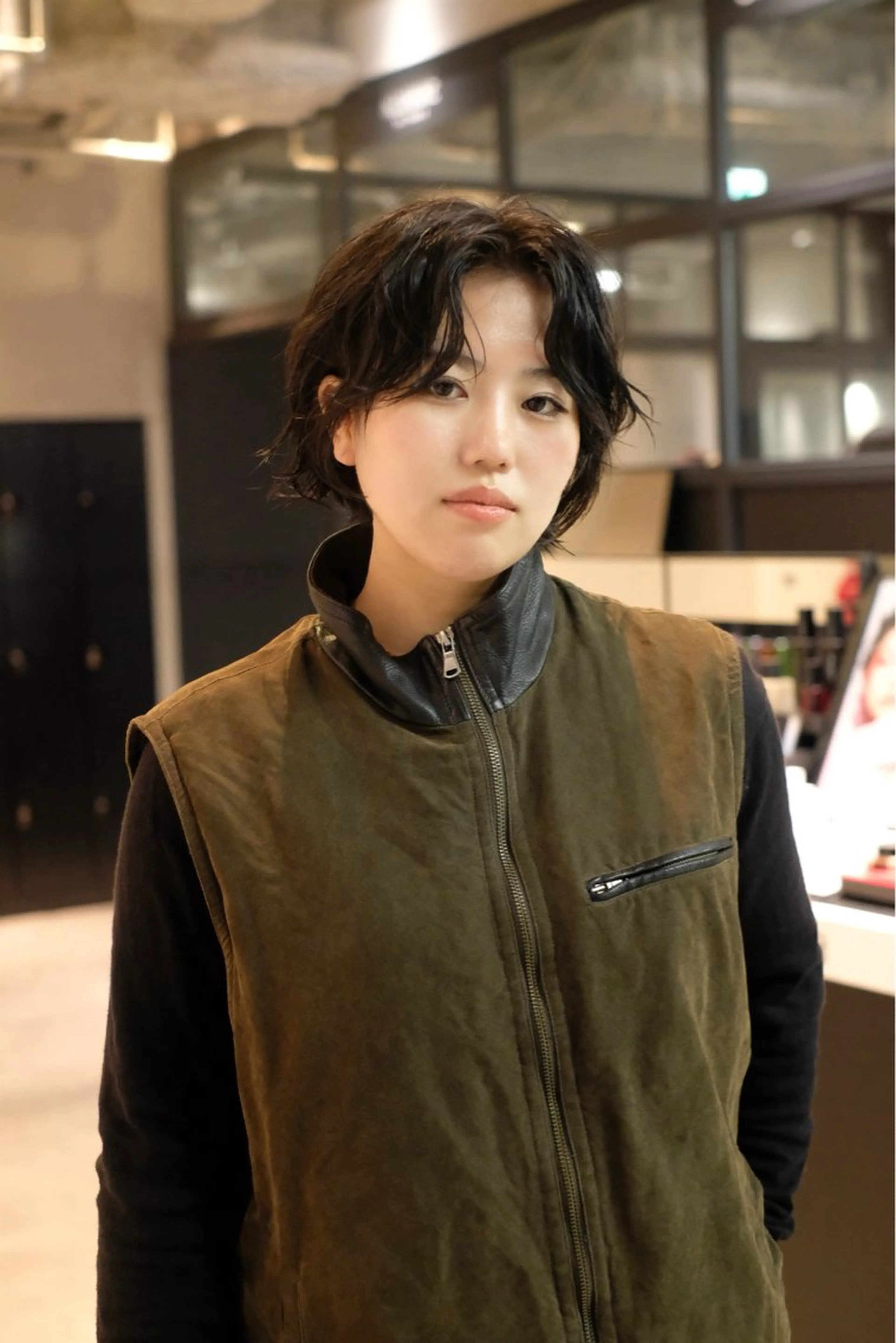 ショート パーマ 瓜谷 亮磨のヘアスタイル