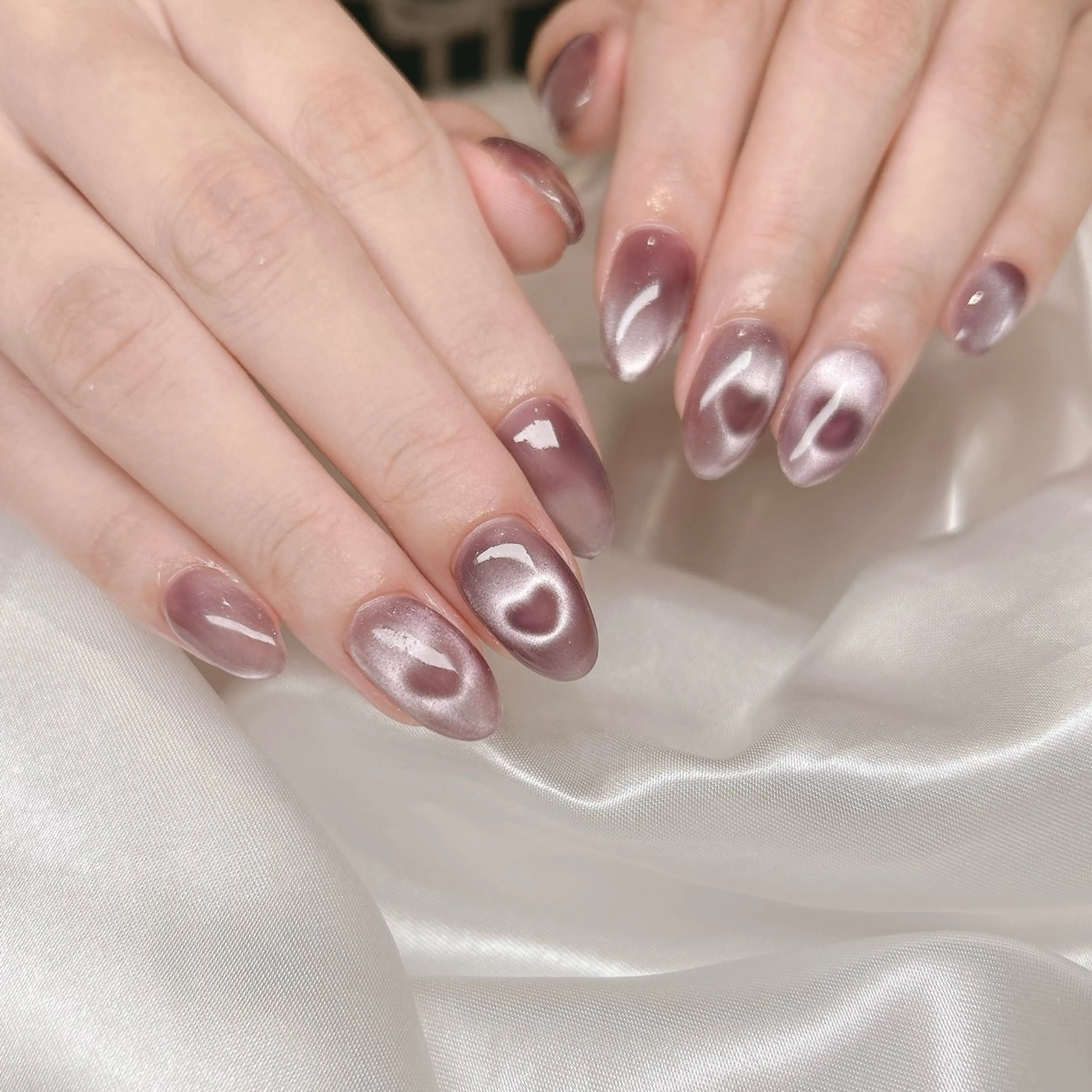 ネイル ハート マグネットネイル ハンドネイル junna 金山.東別院.上前津のネイルデザイン