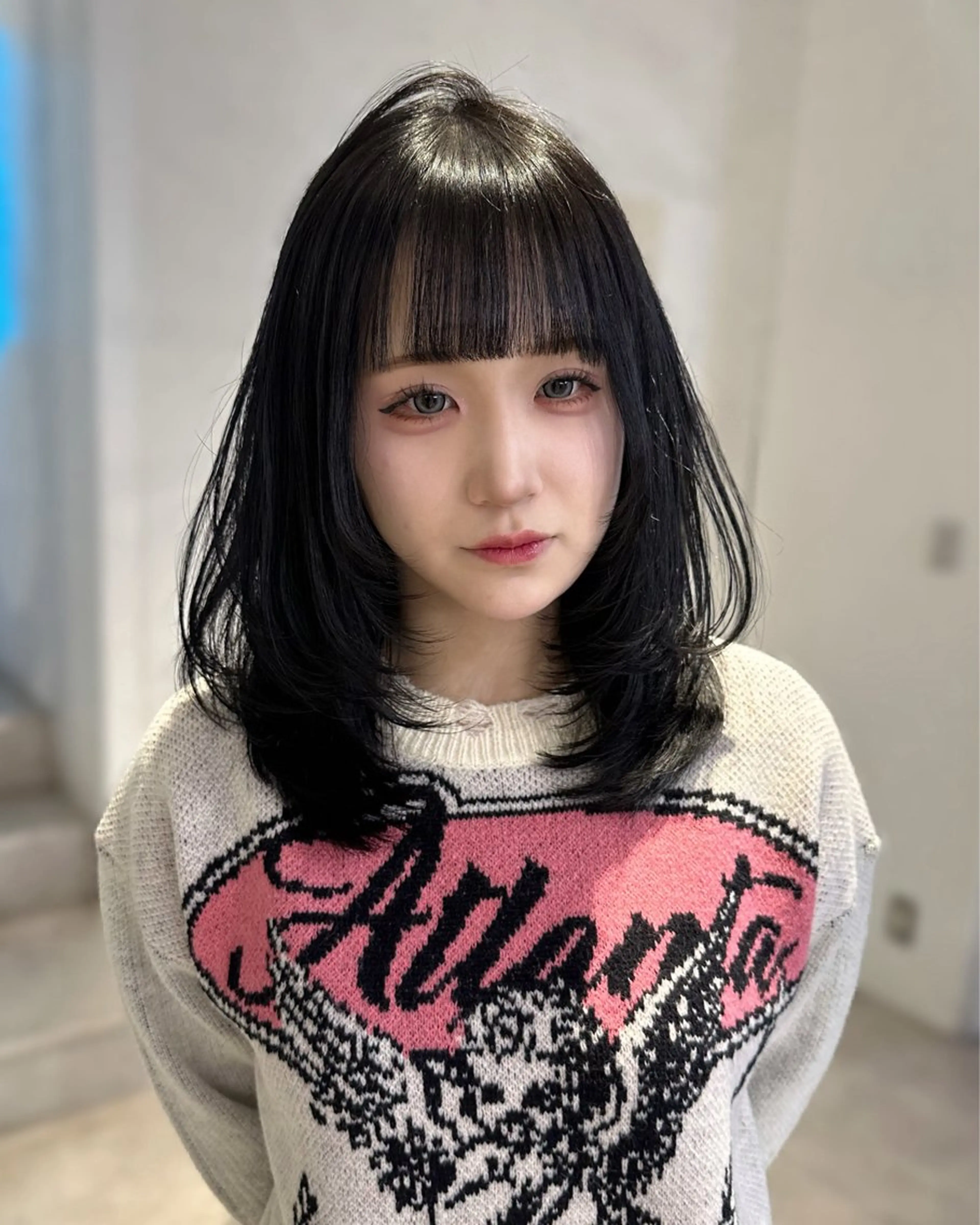 ロング カラー カット ヘアカラー 韓国ヘアメンズ・レデ ィース特化ミクのヘアスタイル