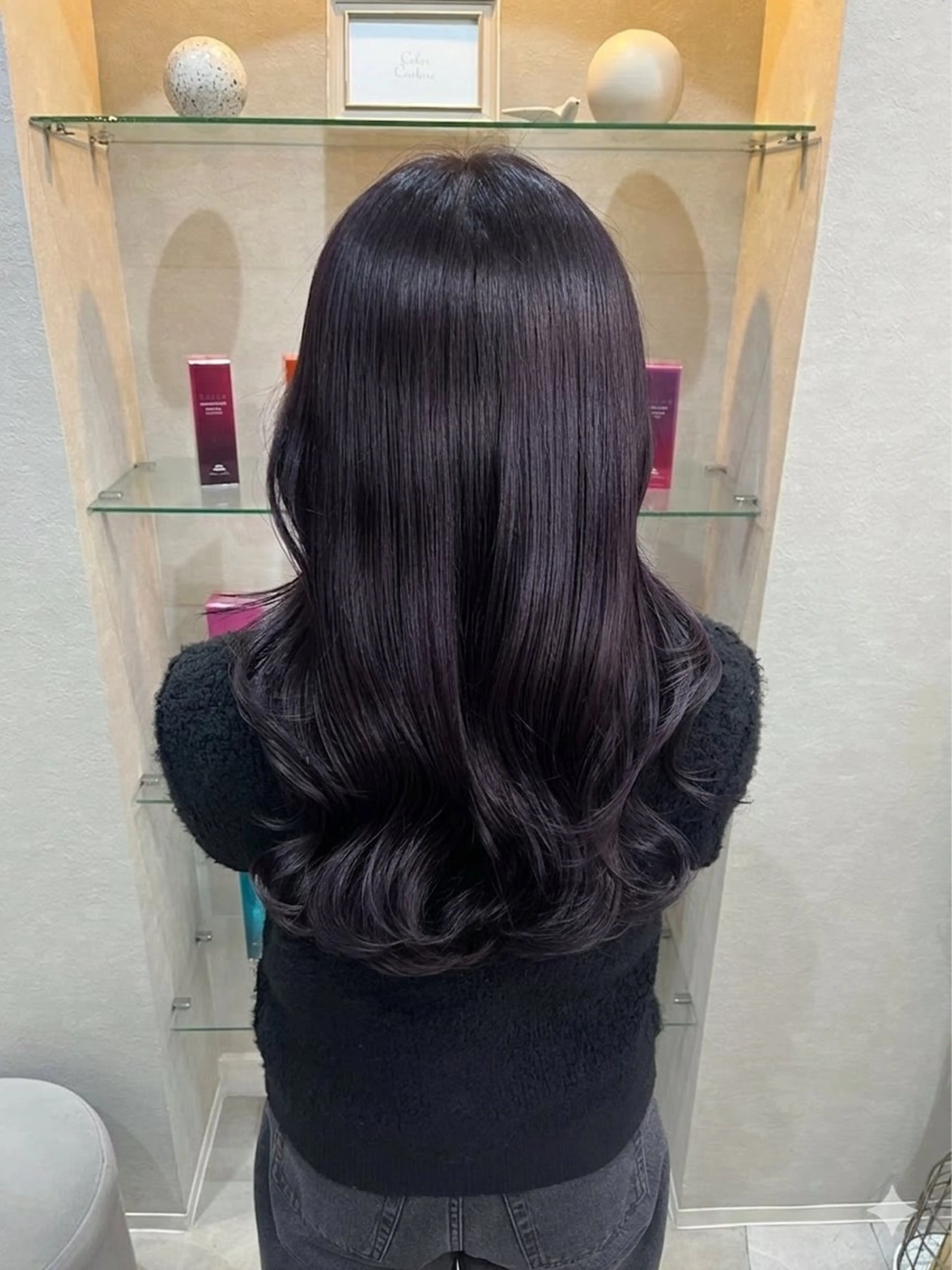 ロング ヘアカラー トリートメント るな/透明感カラー/ 髪質改善/ワンホンのヘアスタイル