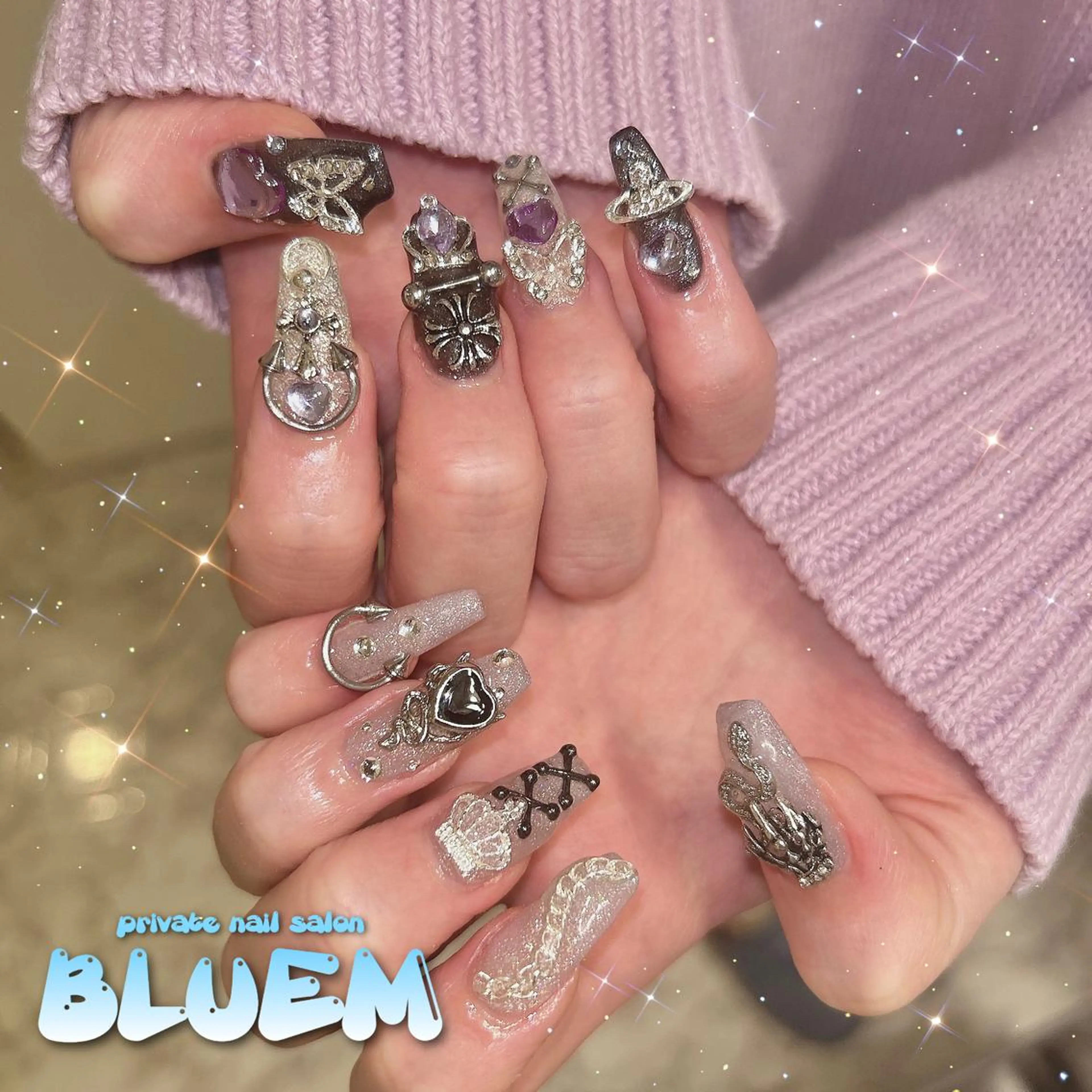 ネイル ハンドネイル BLUEM なな🐶のネイルデザイン