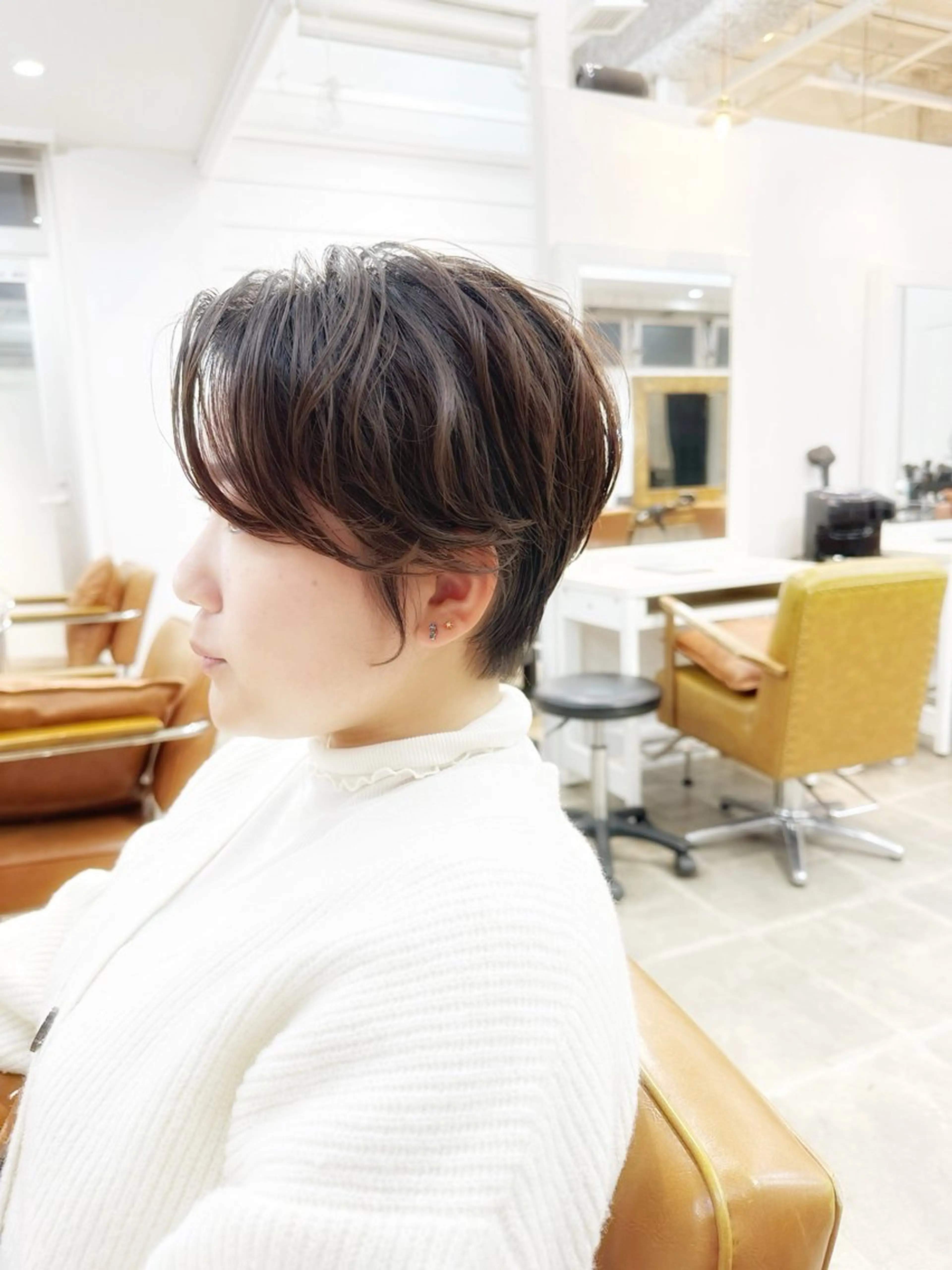 ショート カラー ショートボブ 透明感カラー ボブ ショートヘア カット ヘアカラー トリートメント 👑銀座ショート/ 絶壁補正/金子涼👑のヘアスタイル