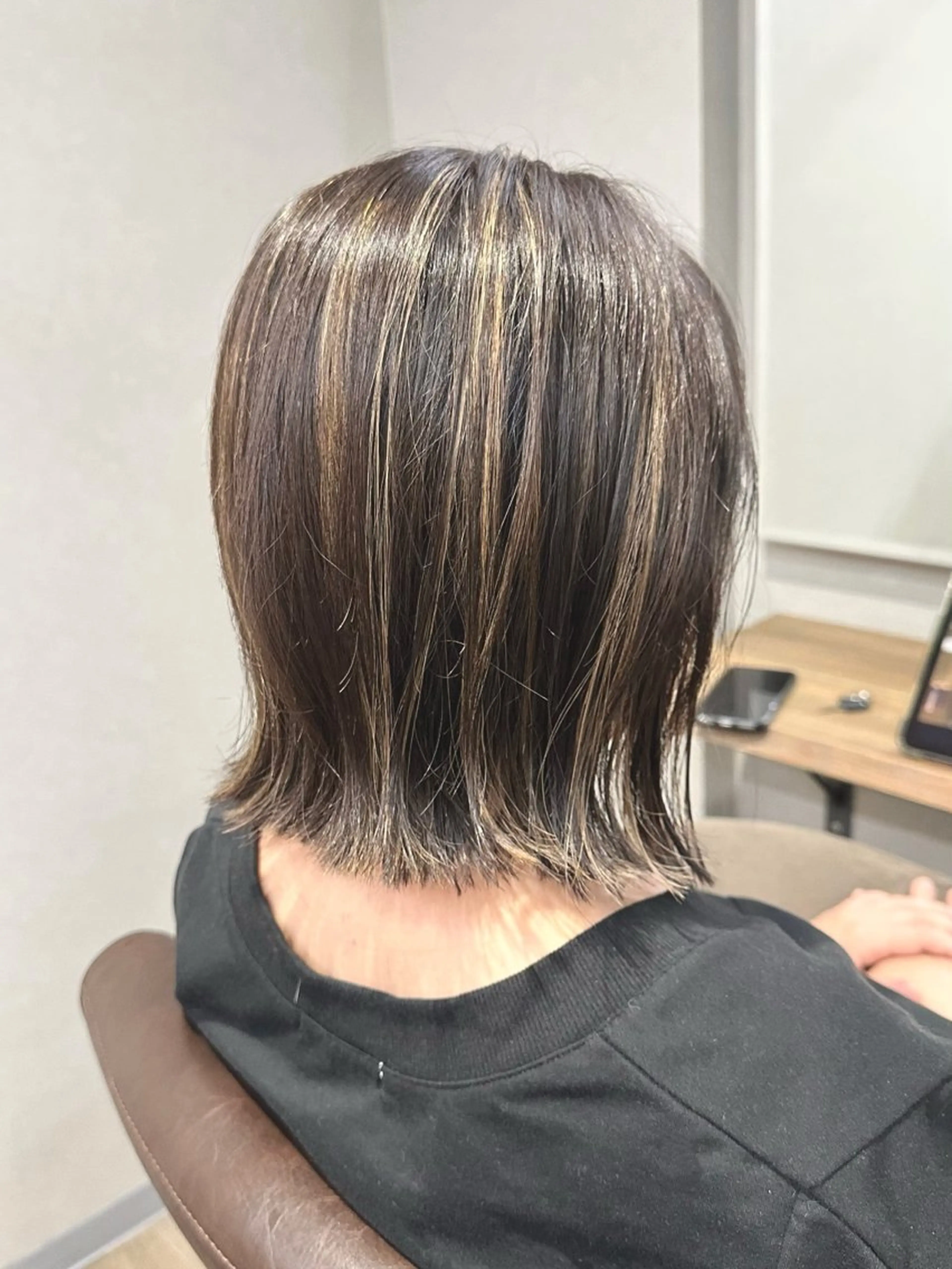 ミディアム カラー ハイライトカラー ハイライト 髪質改善 アスナ /本日空きあり◎のヘアスタイル