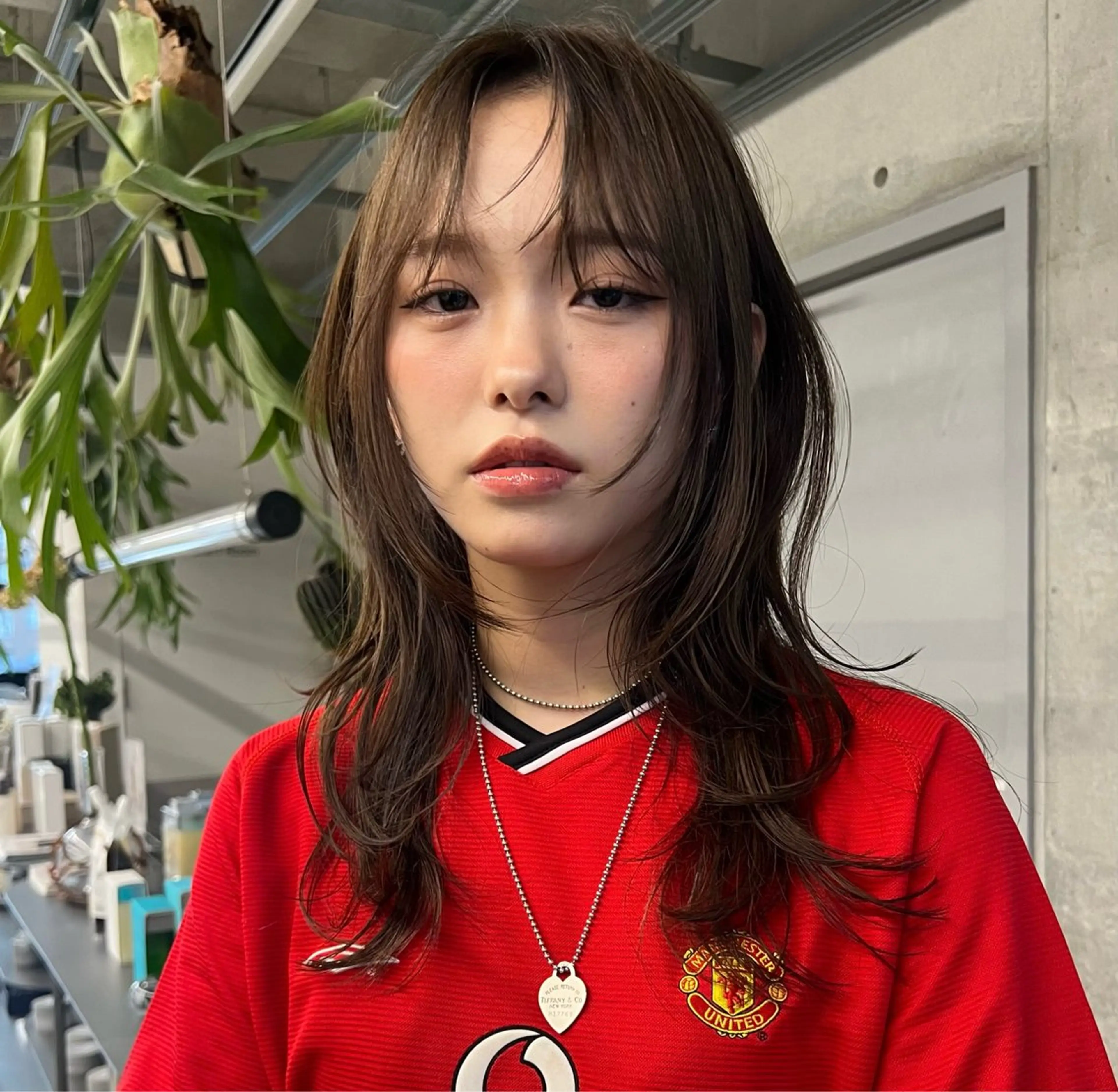 ミディアム カラー カット ヘアカラー ハッシュカット カシマハヤトのヘアスタイル