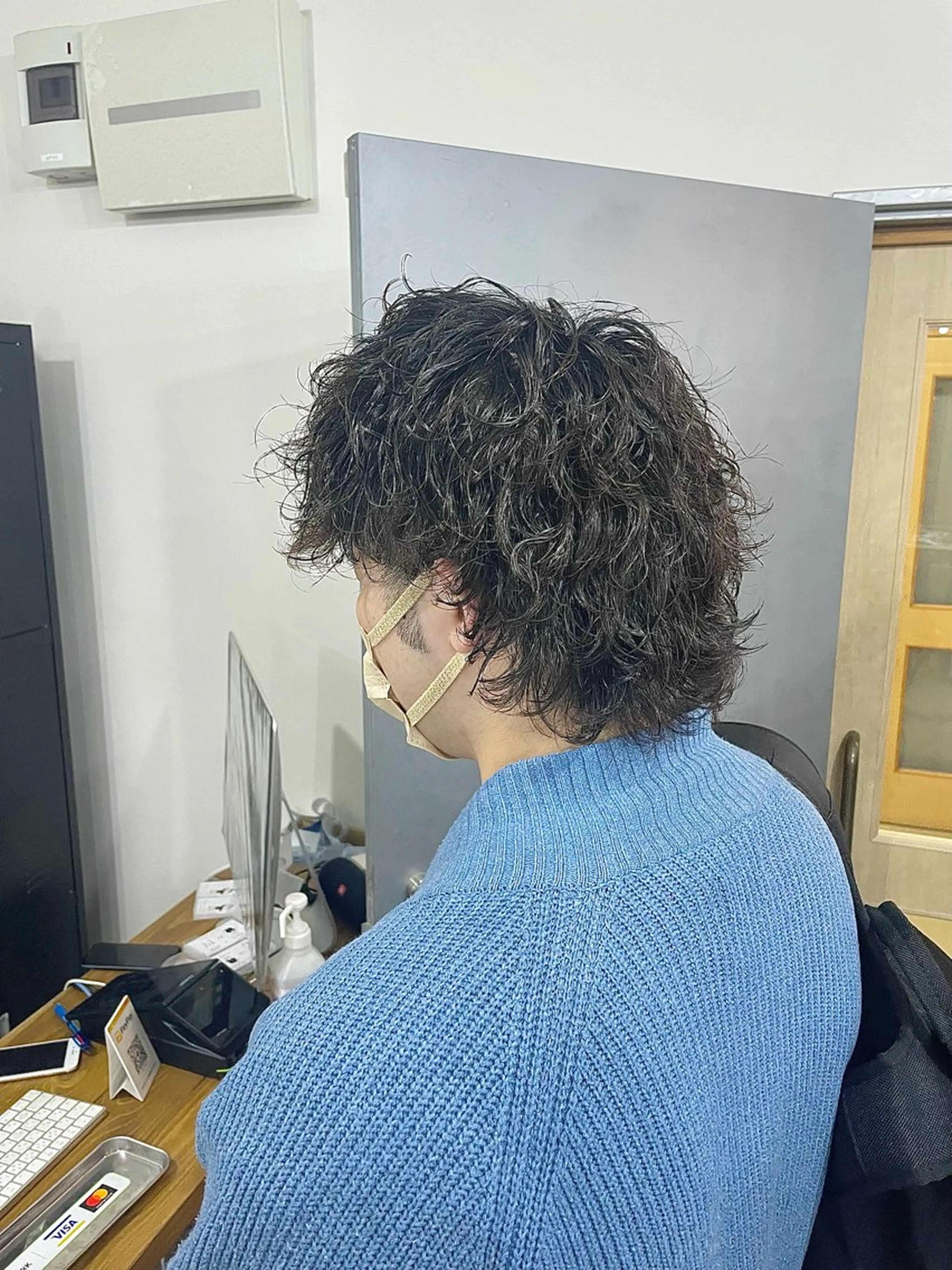 パーマ メンズ エビスザキレン／メン ズ／心斎橋🌳のヘアスタイル