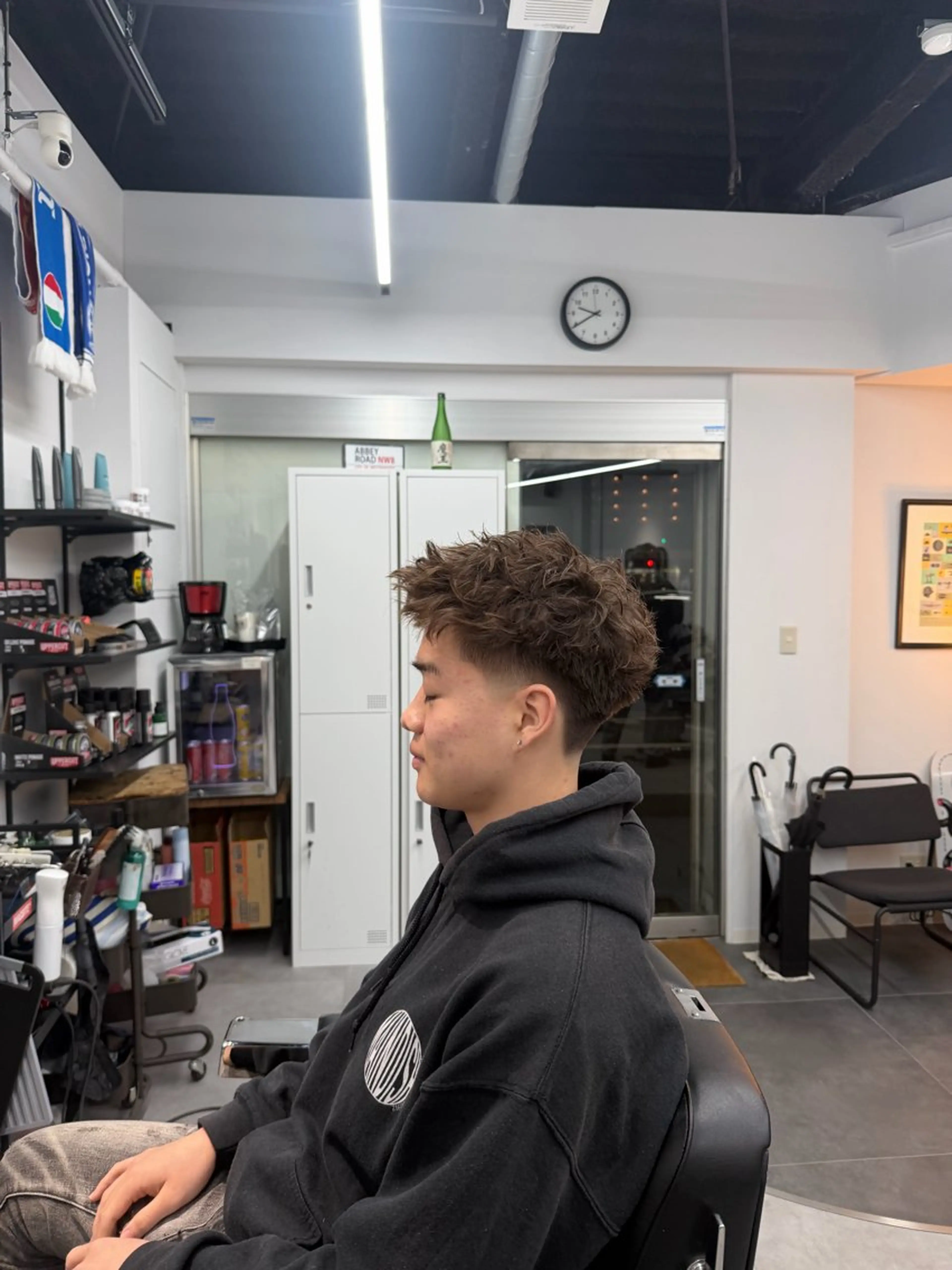 ショート パーマ メンズ パーマ ナカ レオナのヘアスタイル